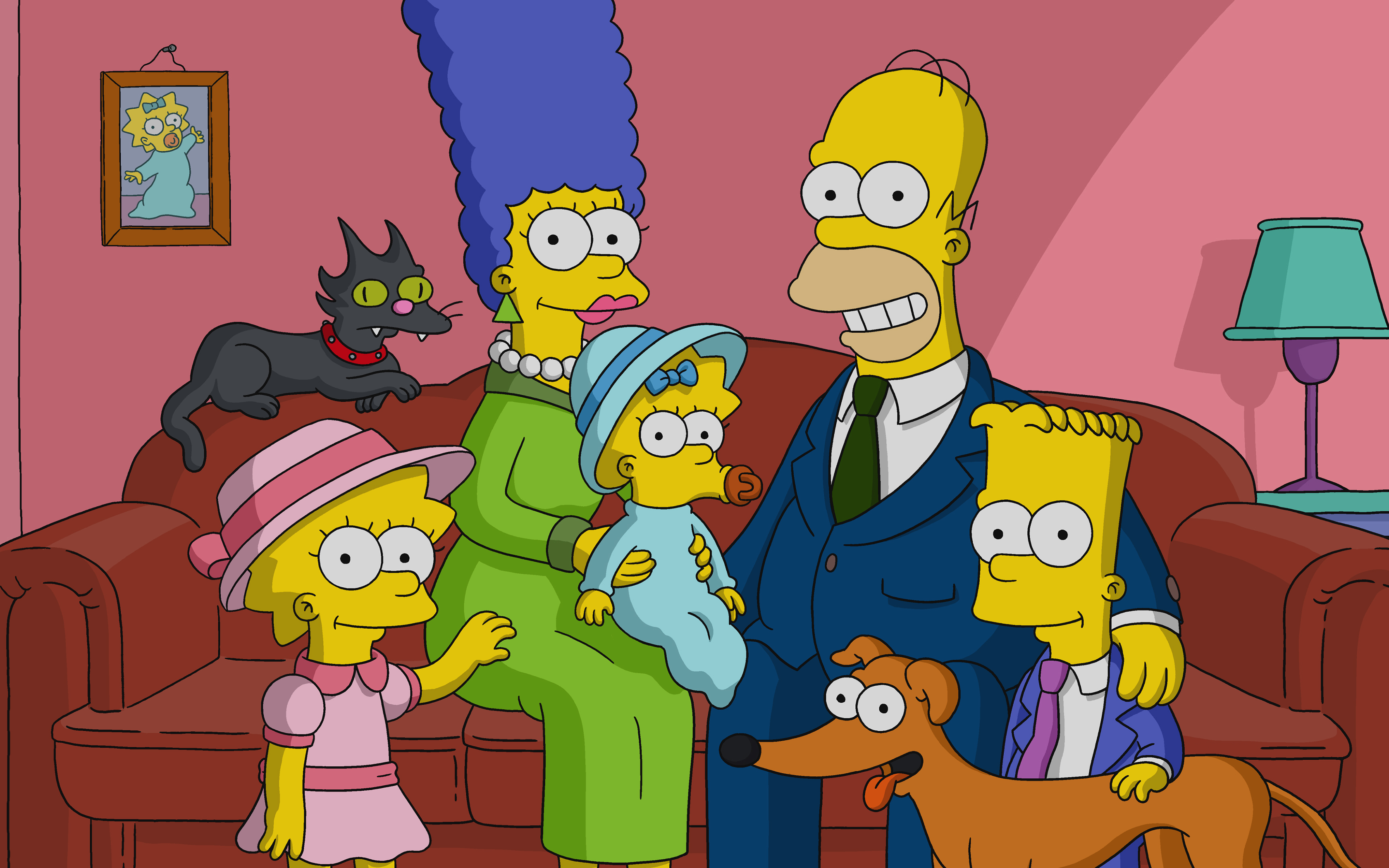 Bart Simpson Homer Simpson Lisa Simpson Maggie Simpson Marge Simpson The Simpsons 3360x2100