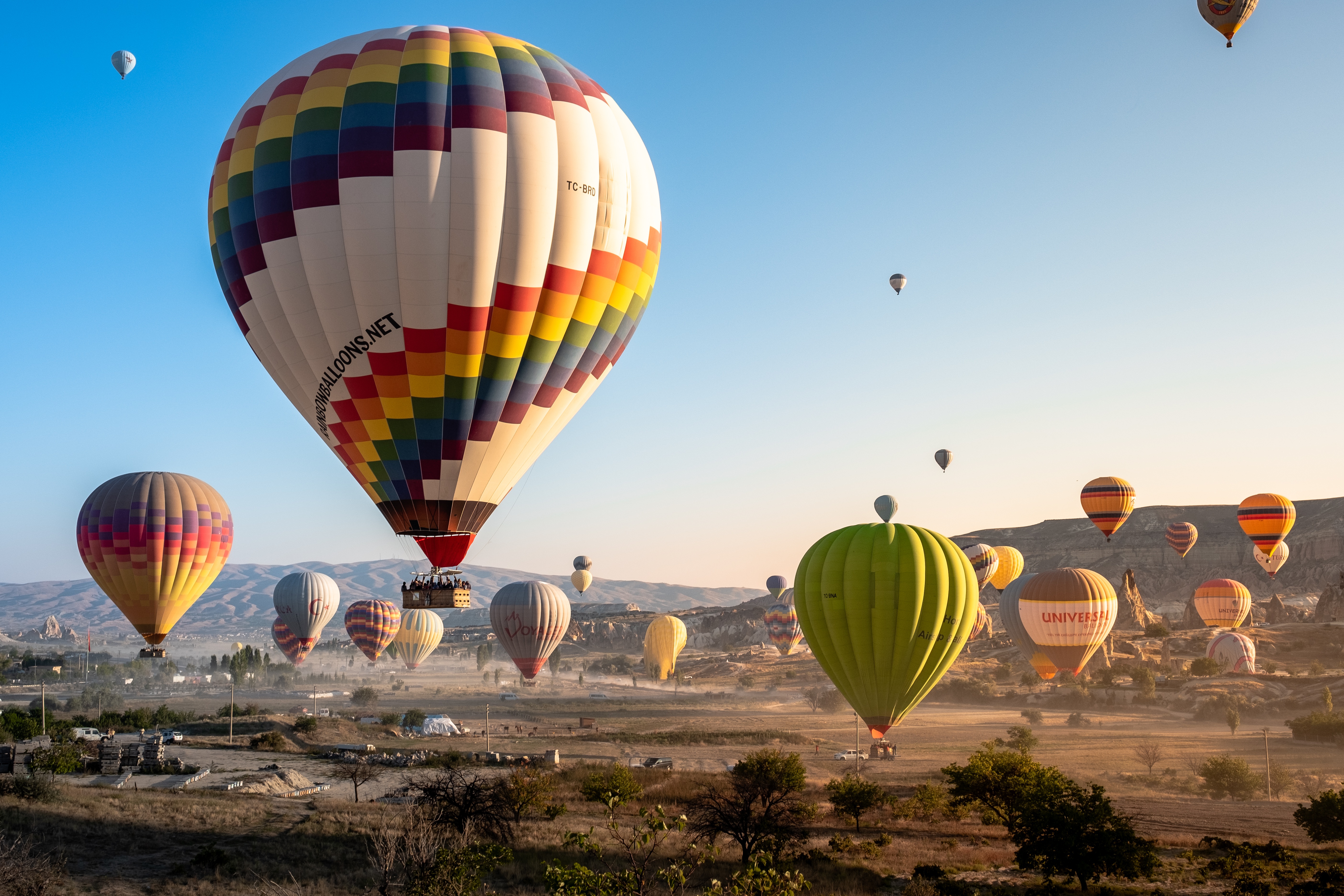 Cappadocia Dawn Hot Air Balloon Sunrise 5614x3743