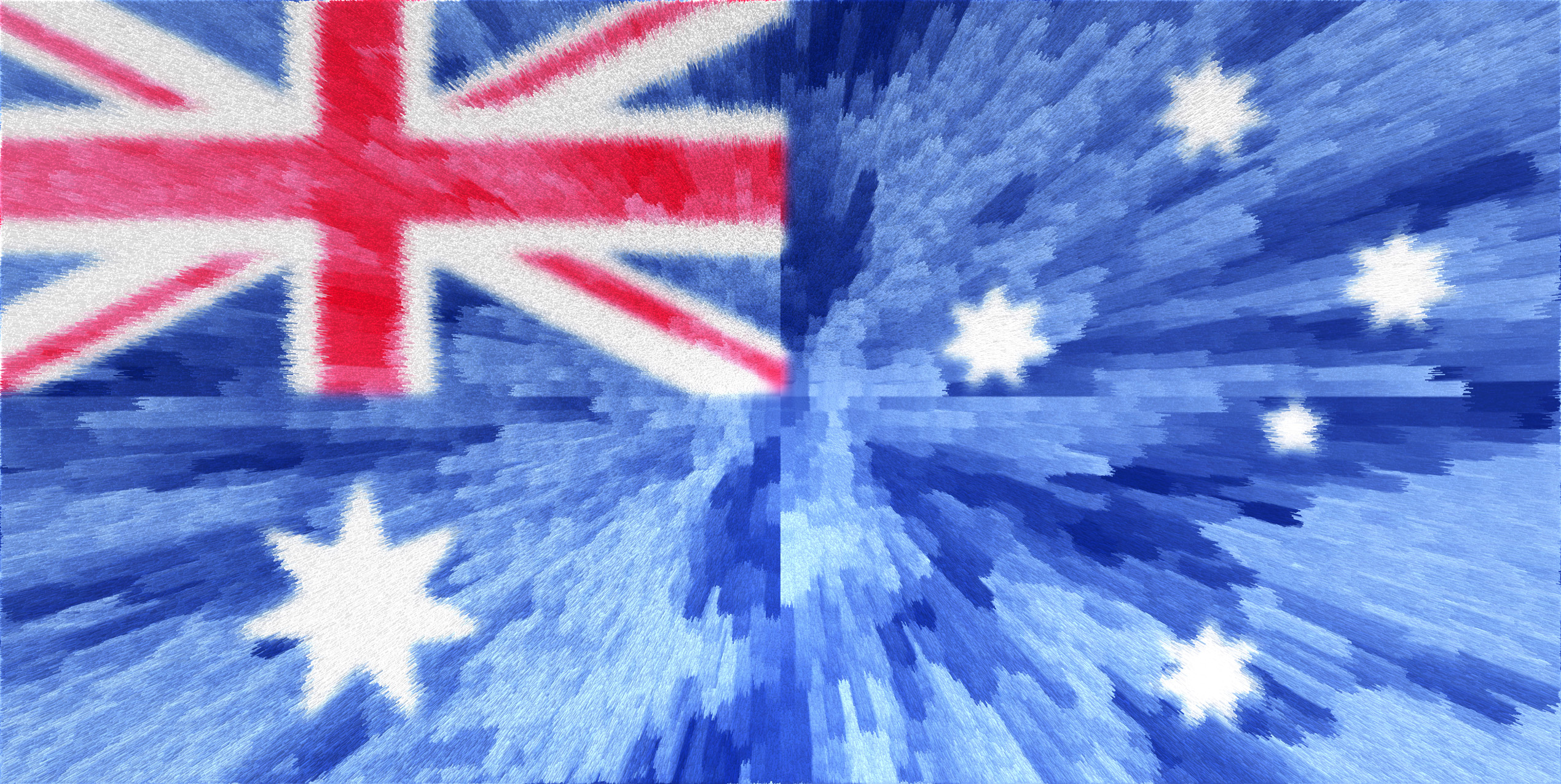 Artistic Australia Australian Flag Blue Flag Red White 2540x1277
