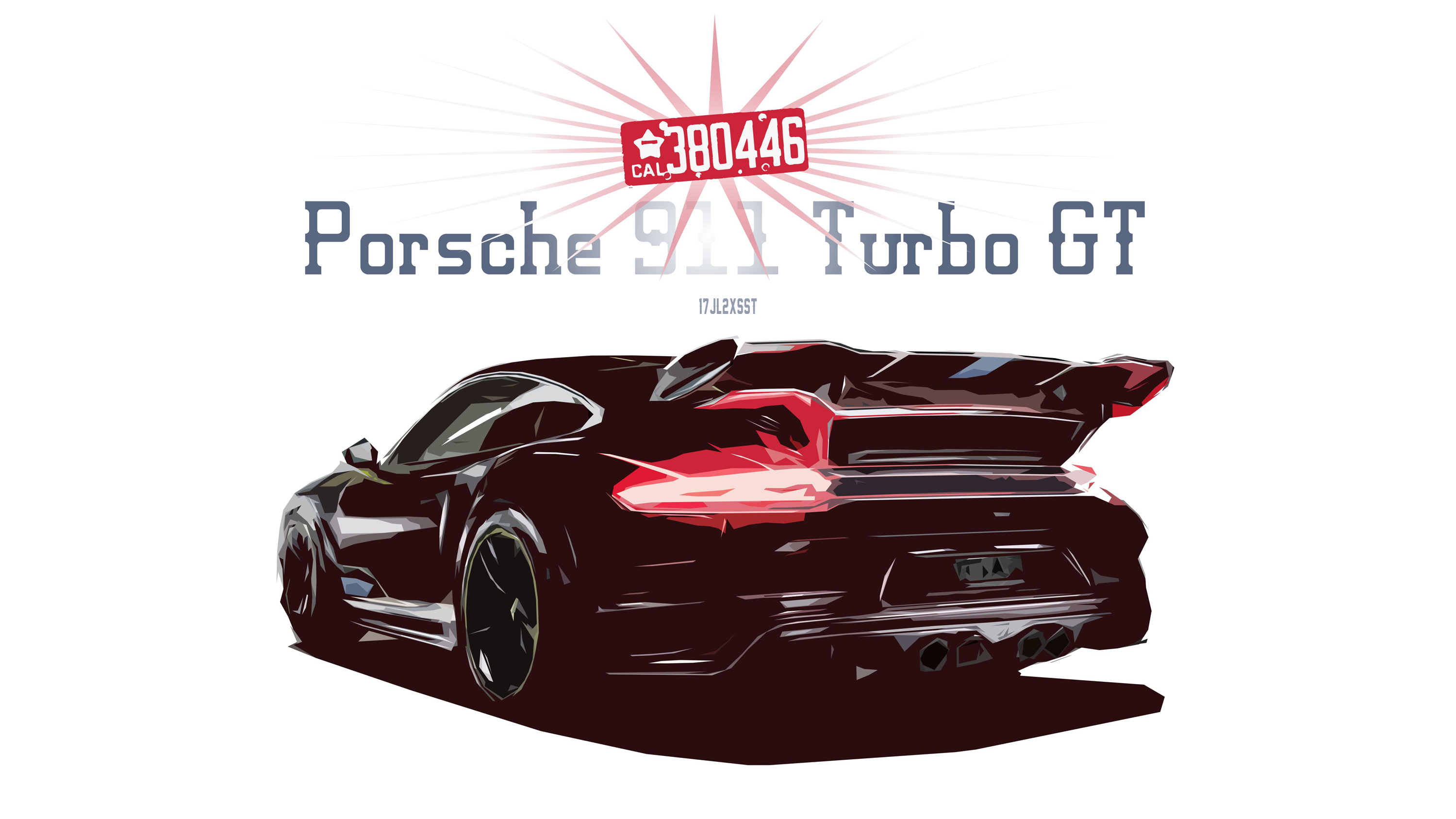 Artistic Car Digital Art Porsche Porsche 911 Porsche 911 Turbo Race Car Sport Car Vector 3000x1688