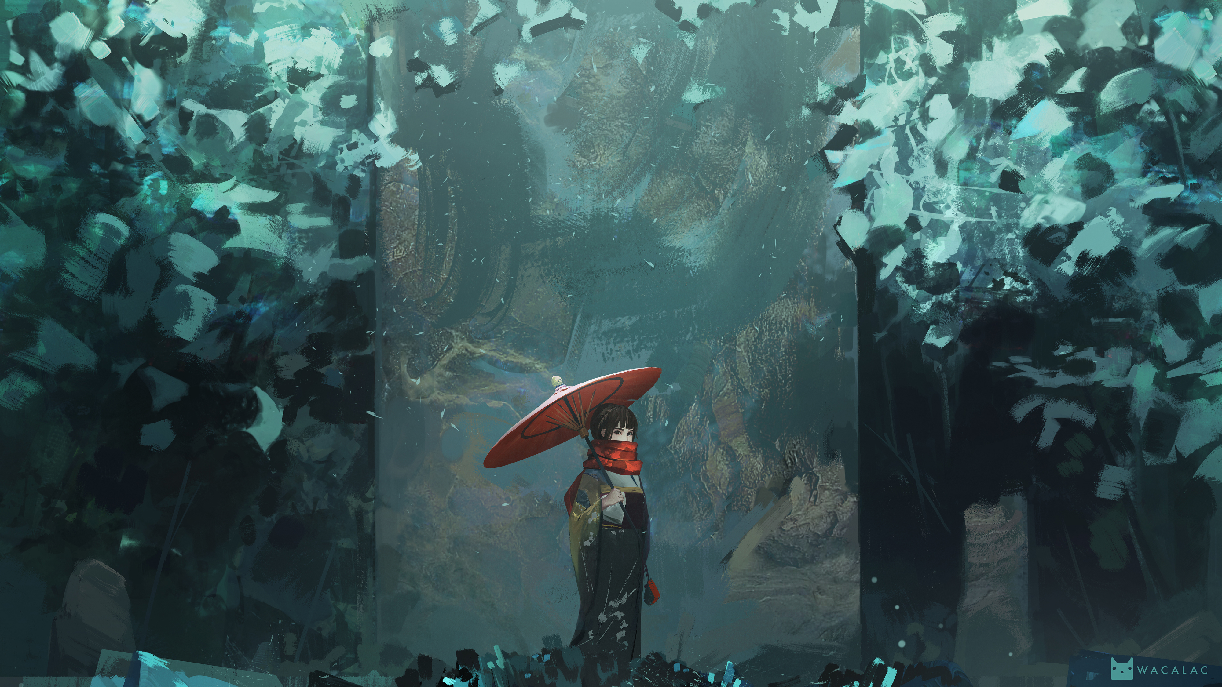 Umbrella Woman 4000x2250