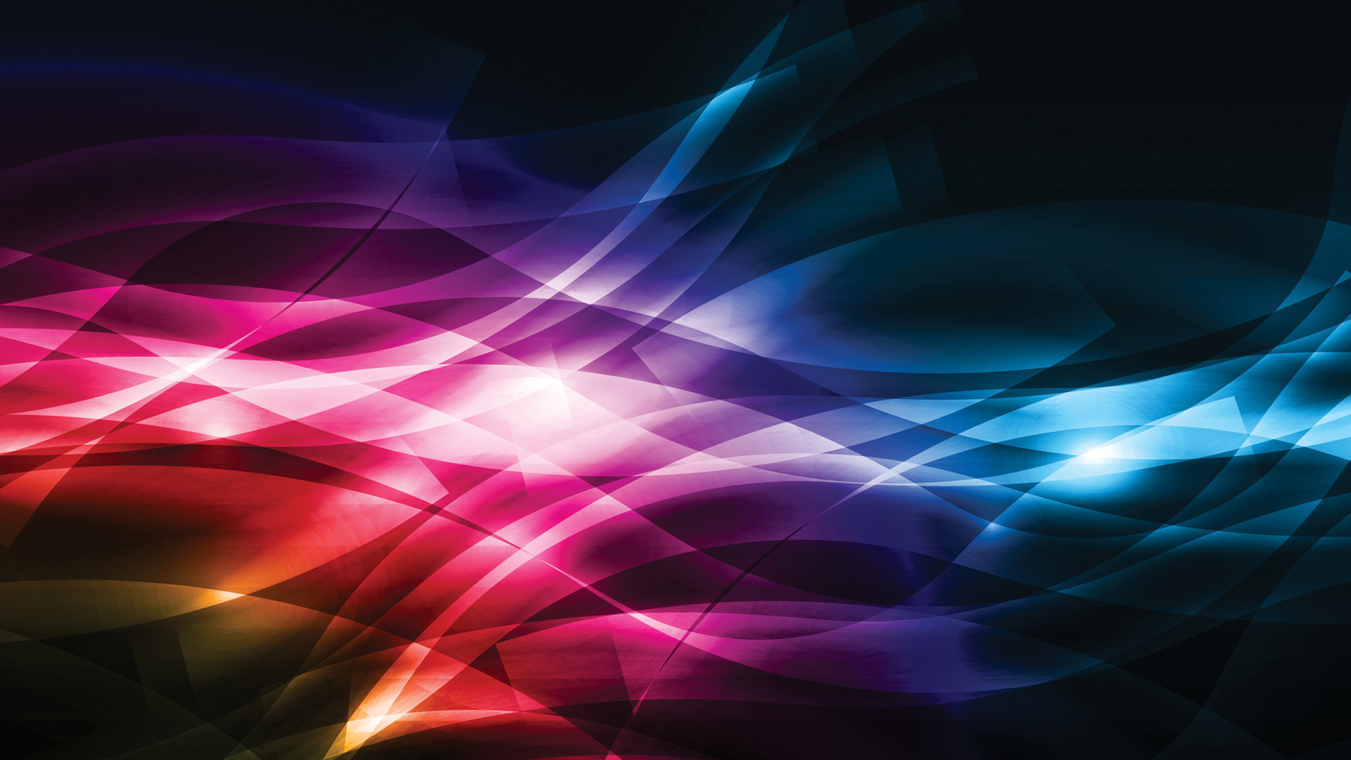 Abstract Colorful Line Art Wavy Lines 1920x1080