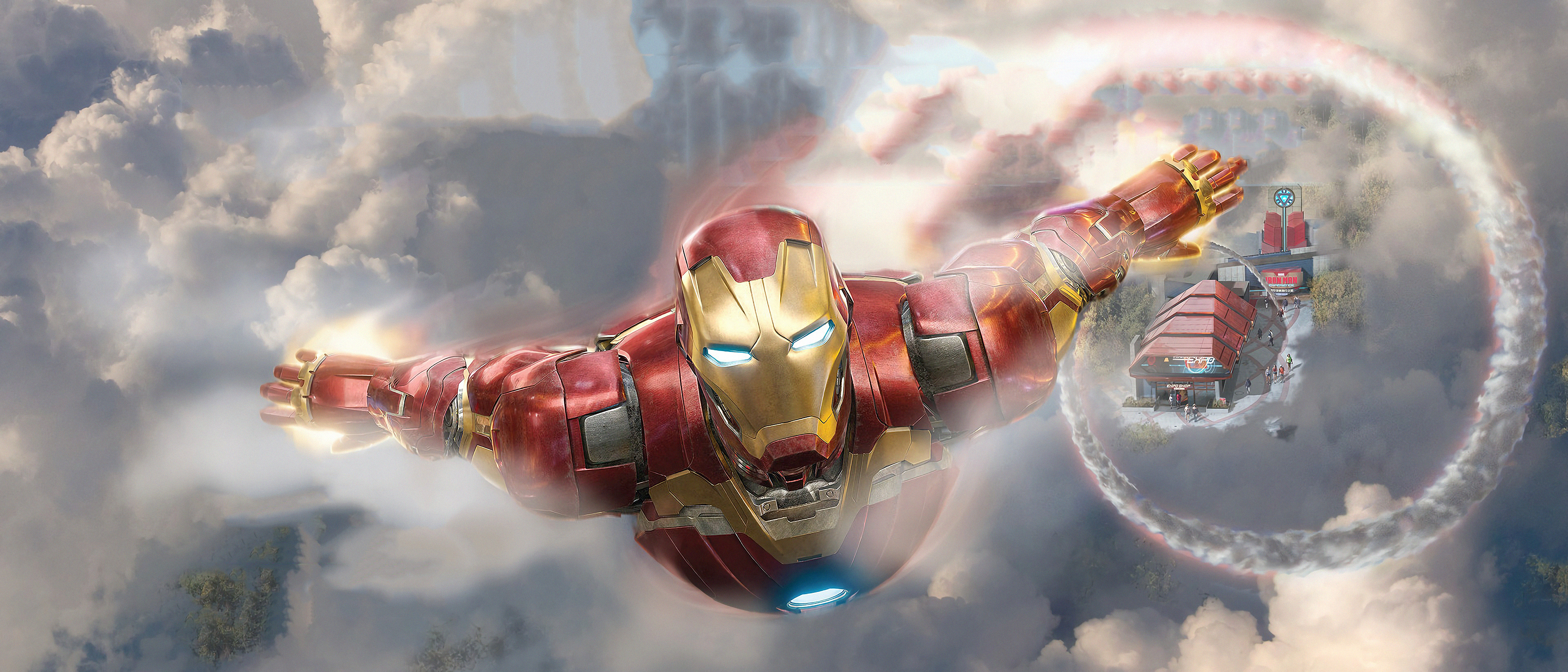 Iron Man Marvel Comics 3840x1646