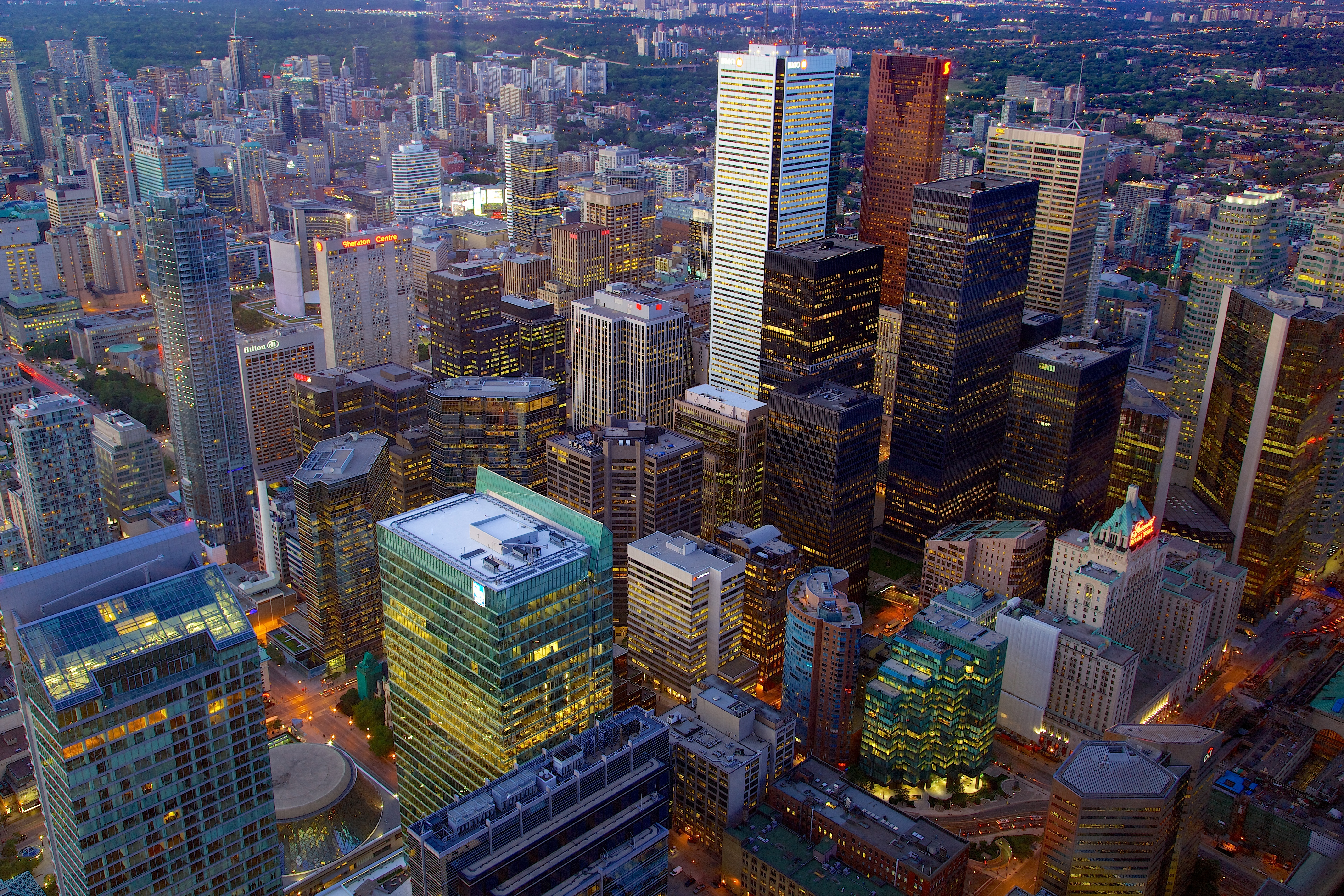 Aerial Building Canada City Skyscraper Toronto 5616x3744