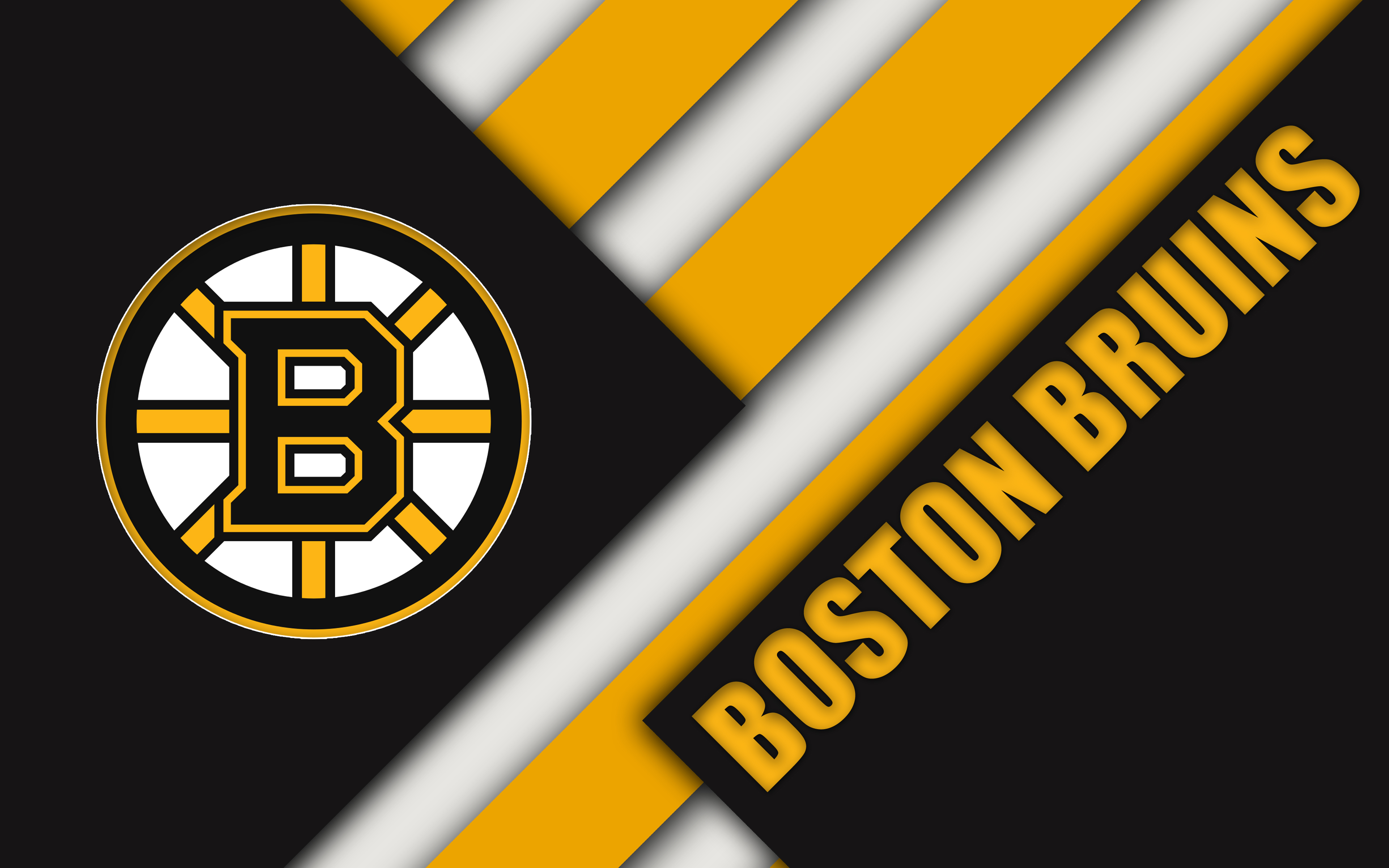 Boston Bruins Emblem Logo Nhl Wallpaper Resolution3840x2400 Id