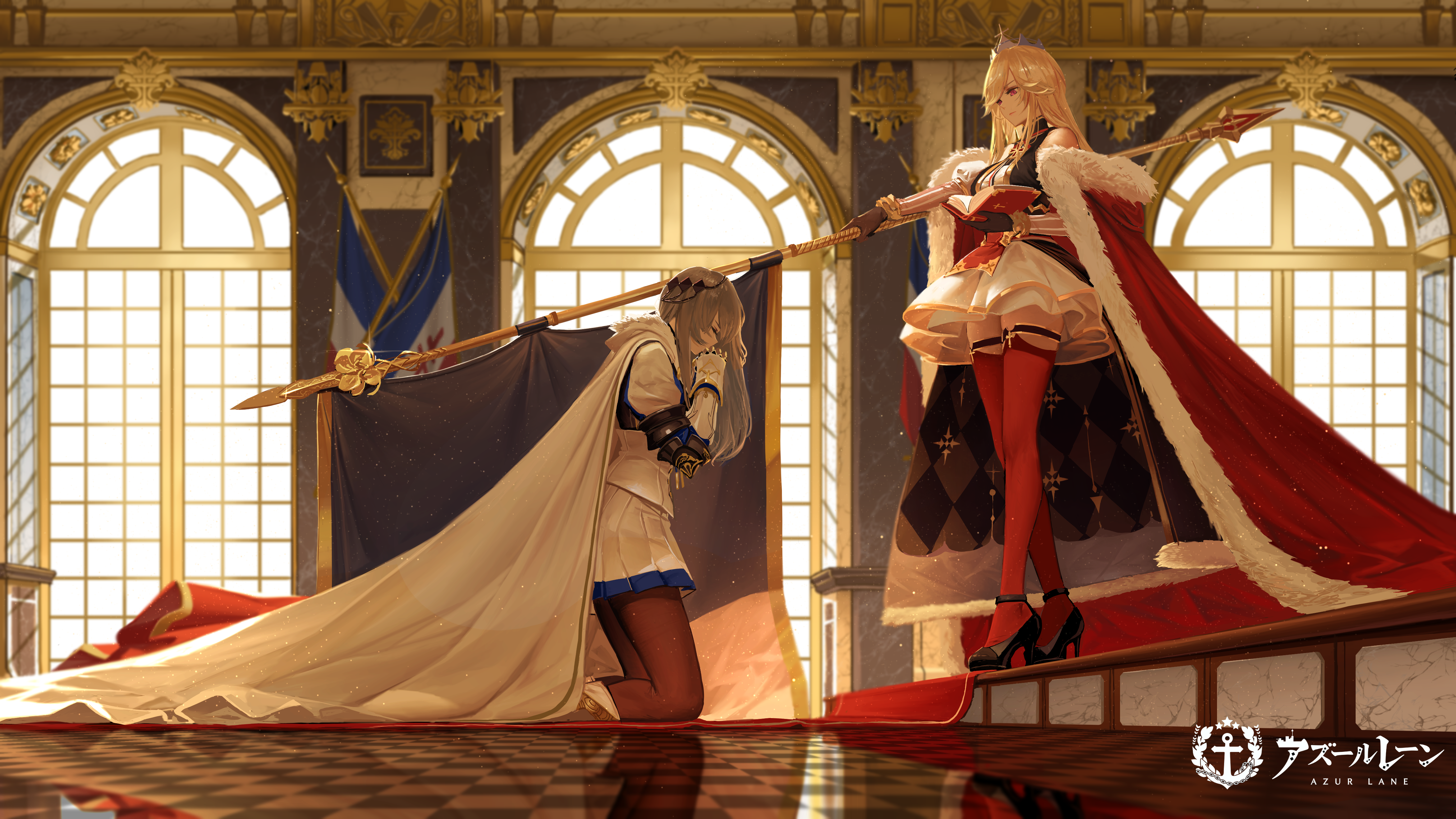 Anime Anime Girls Dishwasher1910 Richelieu Azur Lane Saint Louis Azur Lane Azur Lane 4685x2635