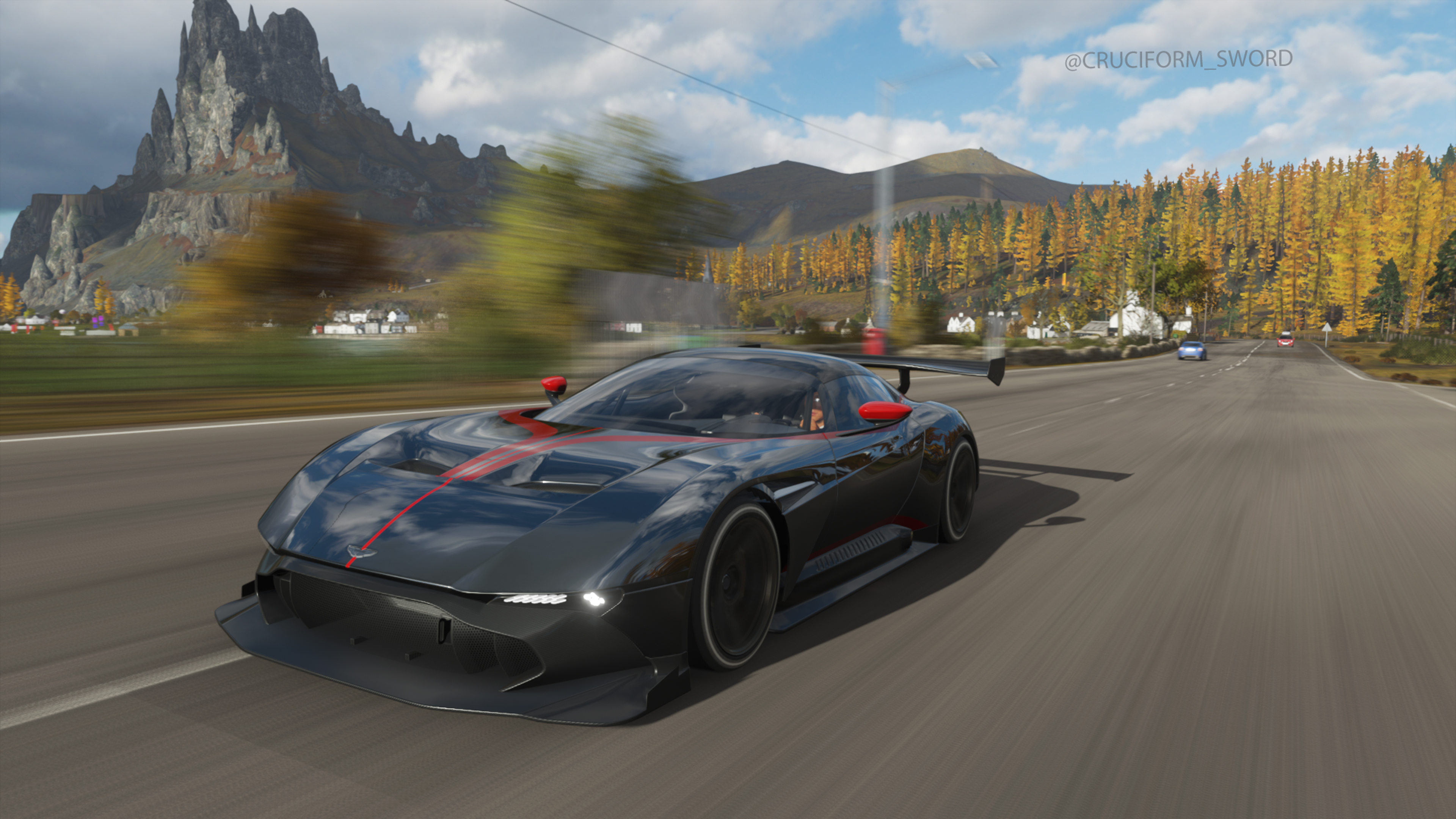 Aston Martin Vulcan Supercars In Game Screen Shot Games Posters Video Games Forza Forza Horizon 4 3840x2160