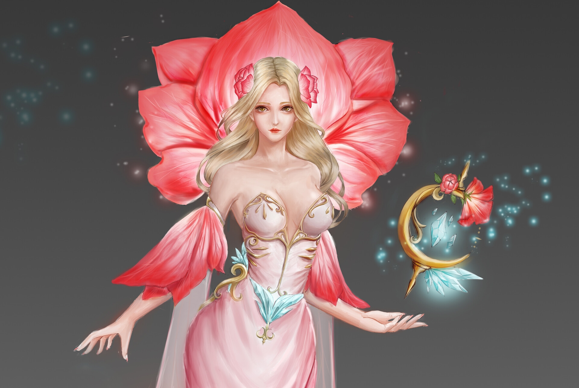 Fairy Flower Magic Woman 1920x1287