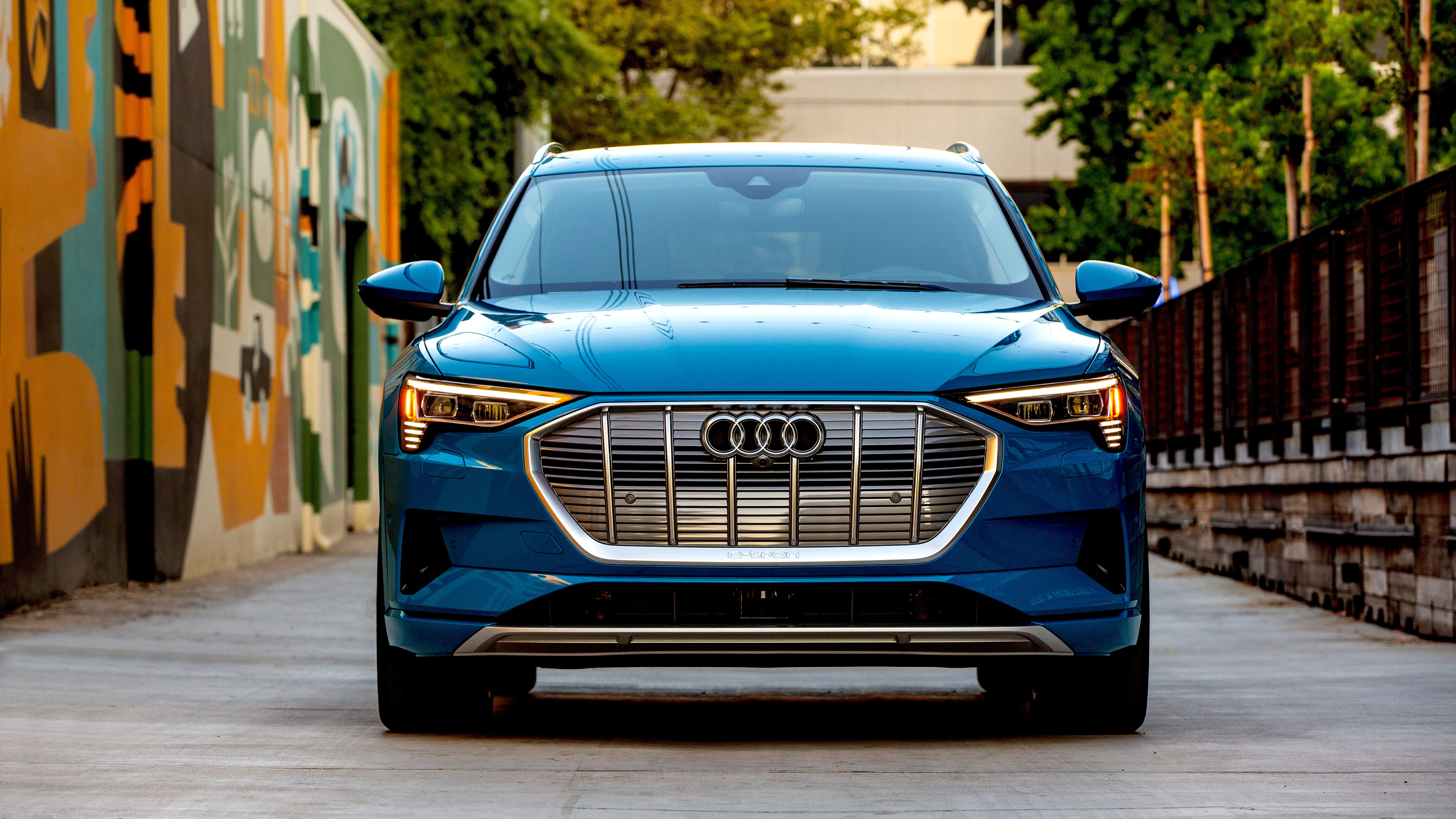 Audi Audi E Tron Blue Car Car Electric Car Suv Vehicle 5120x2880