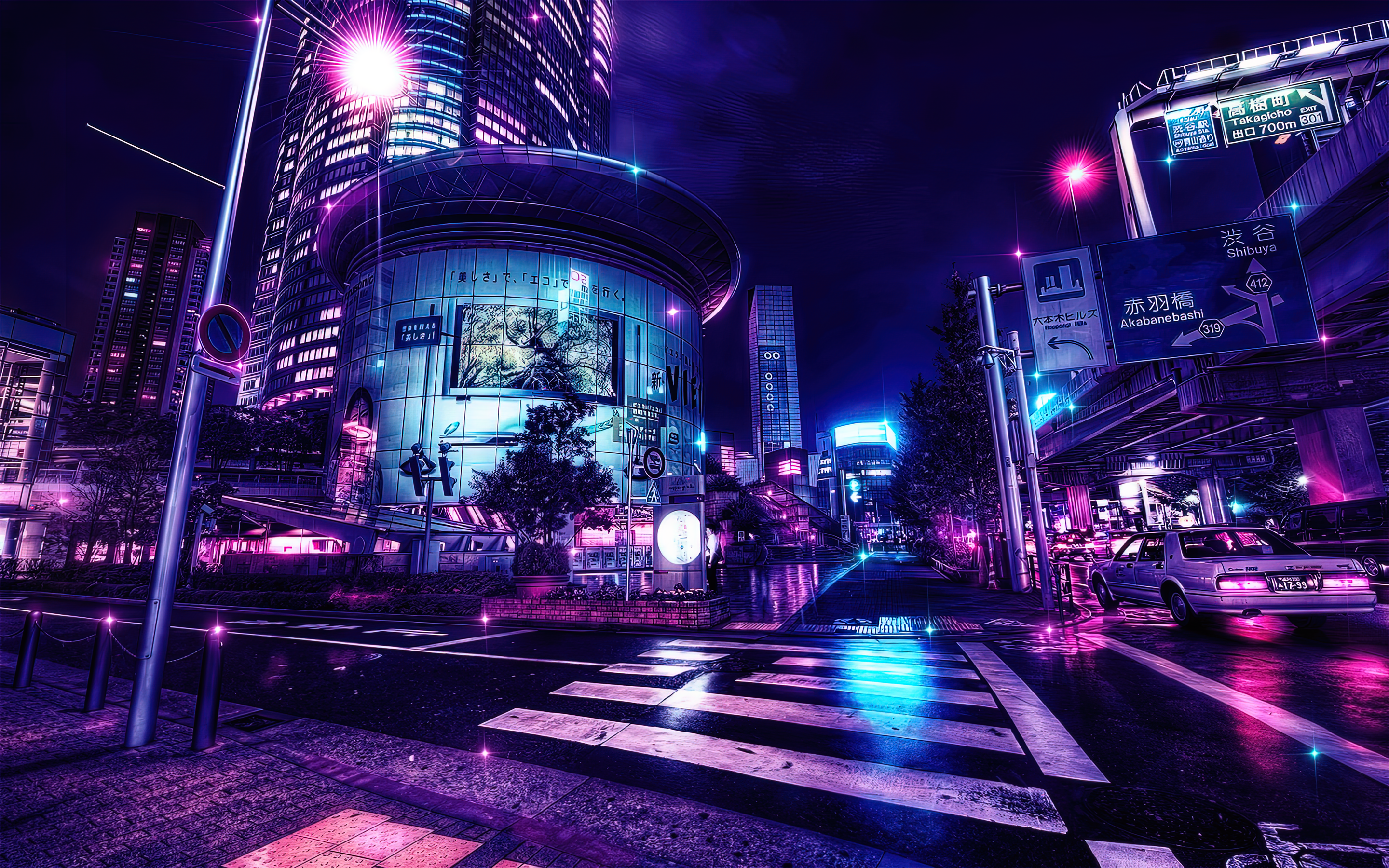 Anime Wallpaper City Tokyo Edit Photoshop Neo Noir Color Burst Asia Japan  Cityscape Digital Art Traf Wallpaper - Resolution:2880x1800 - ID:1159461 -  