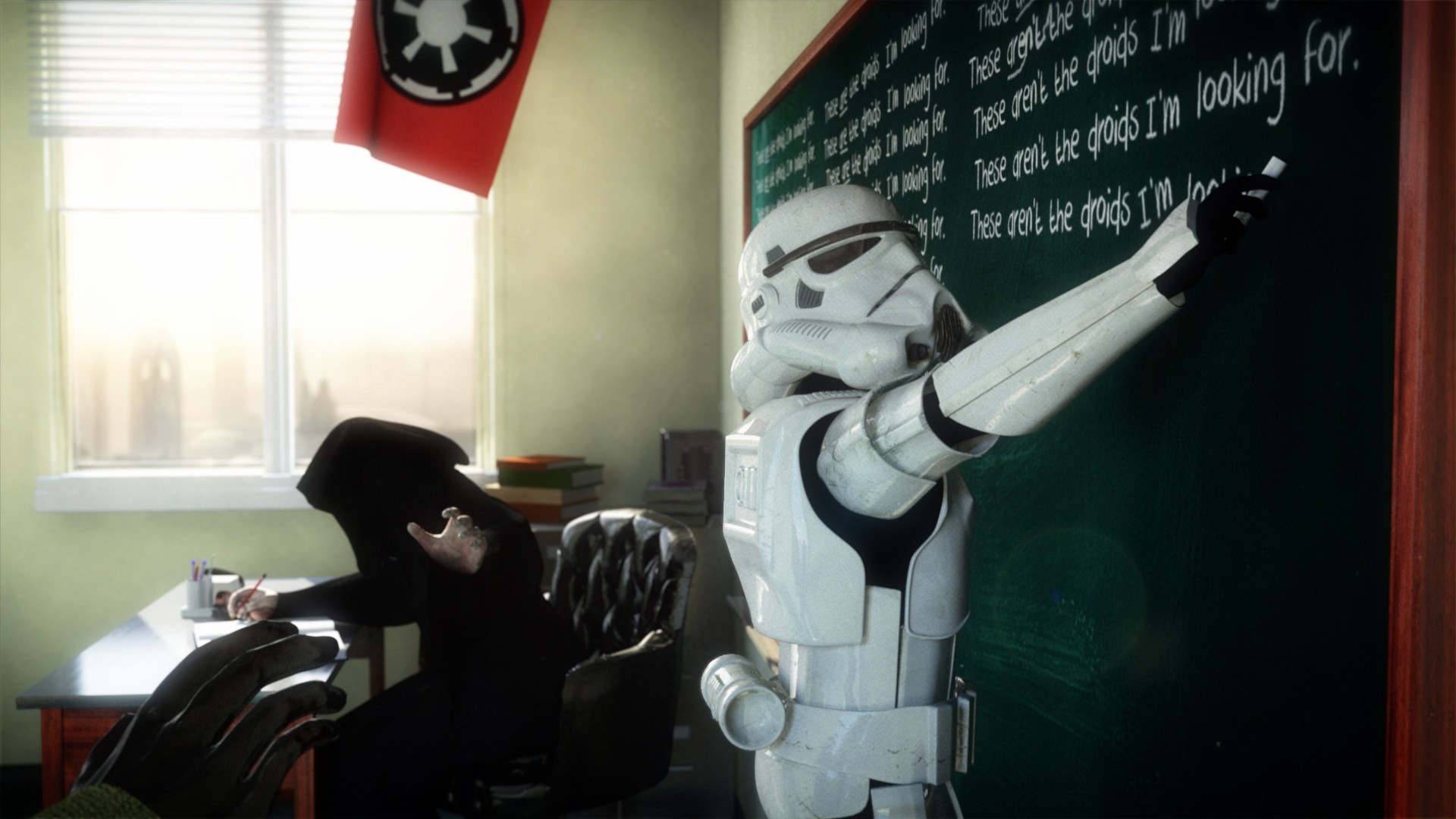 School Star Wars Stormtrooper 1920x1080