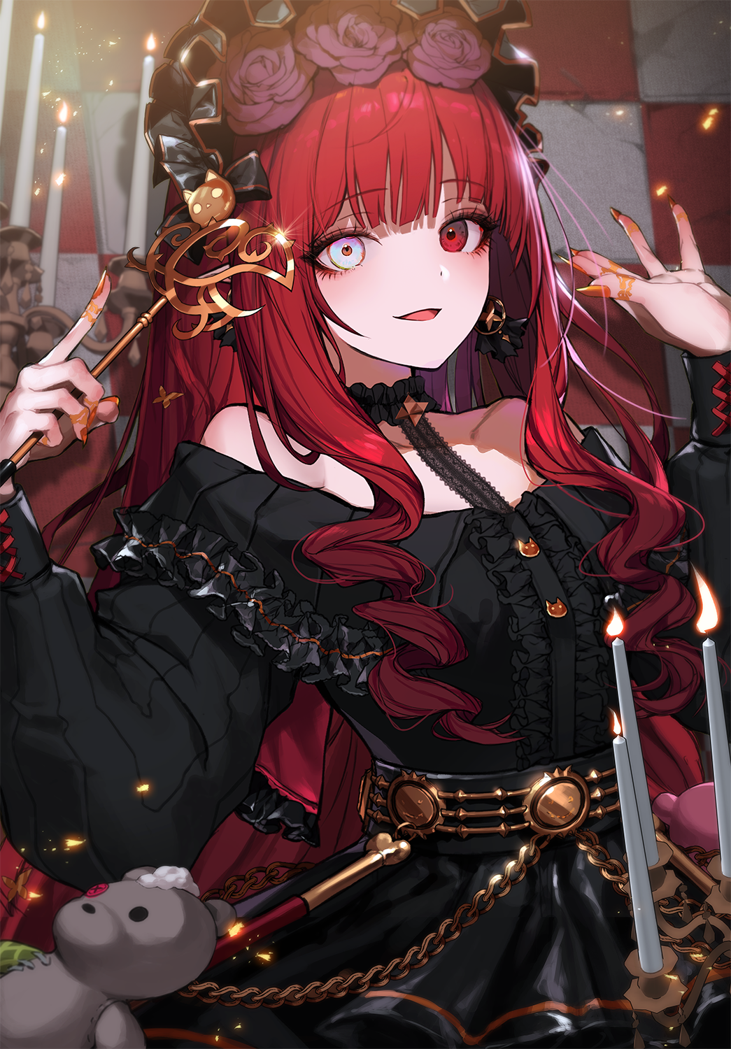 Anime Anime Girls Digital Art Artwork 2D Portrait Display Vertical Dress Gothic Lolita Redhead Heter 1045x1500