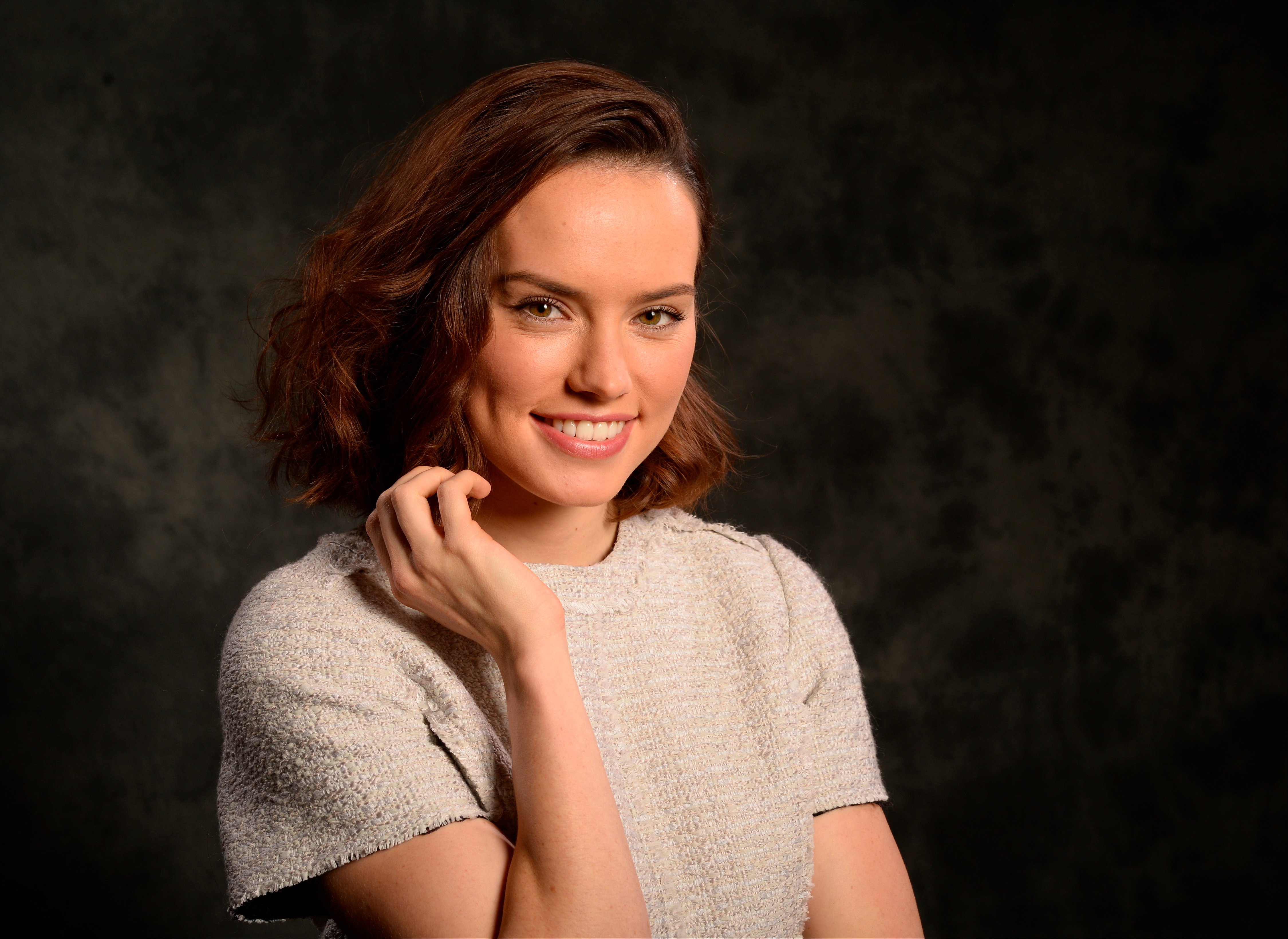 Actress Brunette Daisy Ridley English Face Smile 4499x3280
