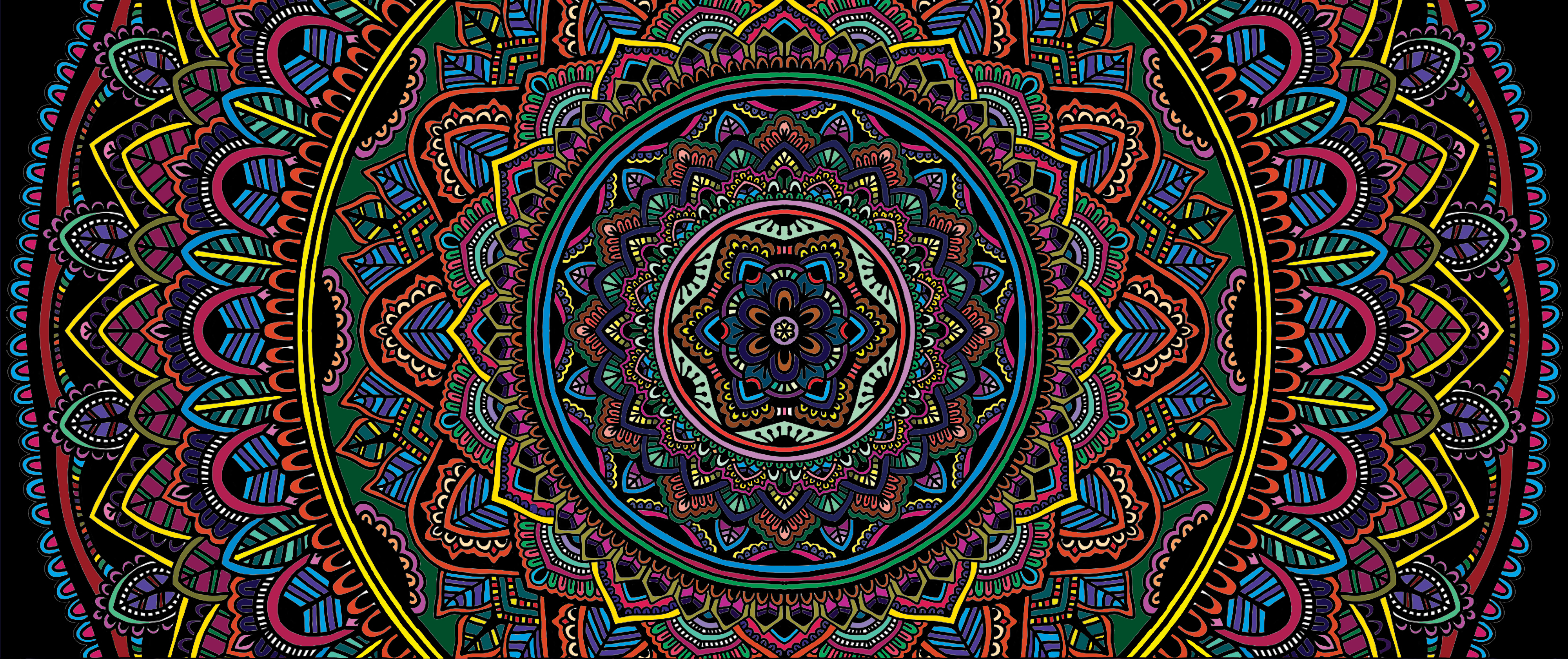 Circle Colorful 4000x1680