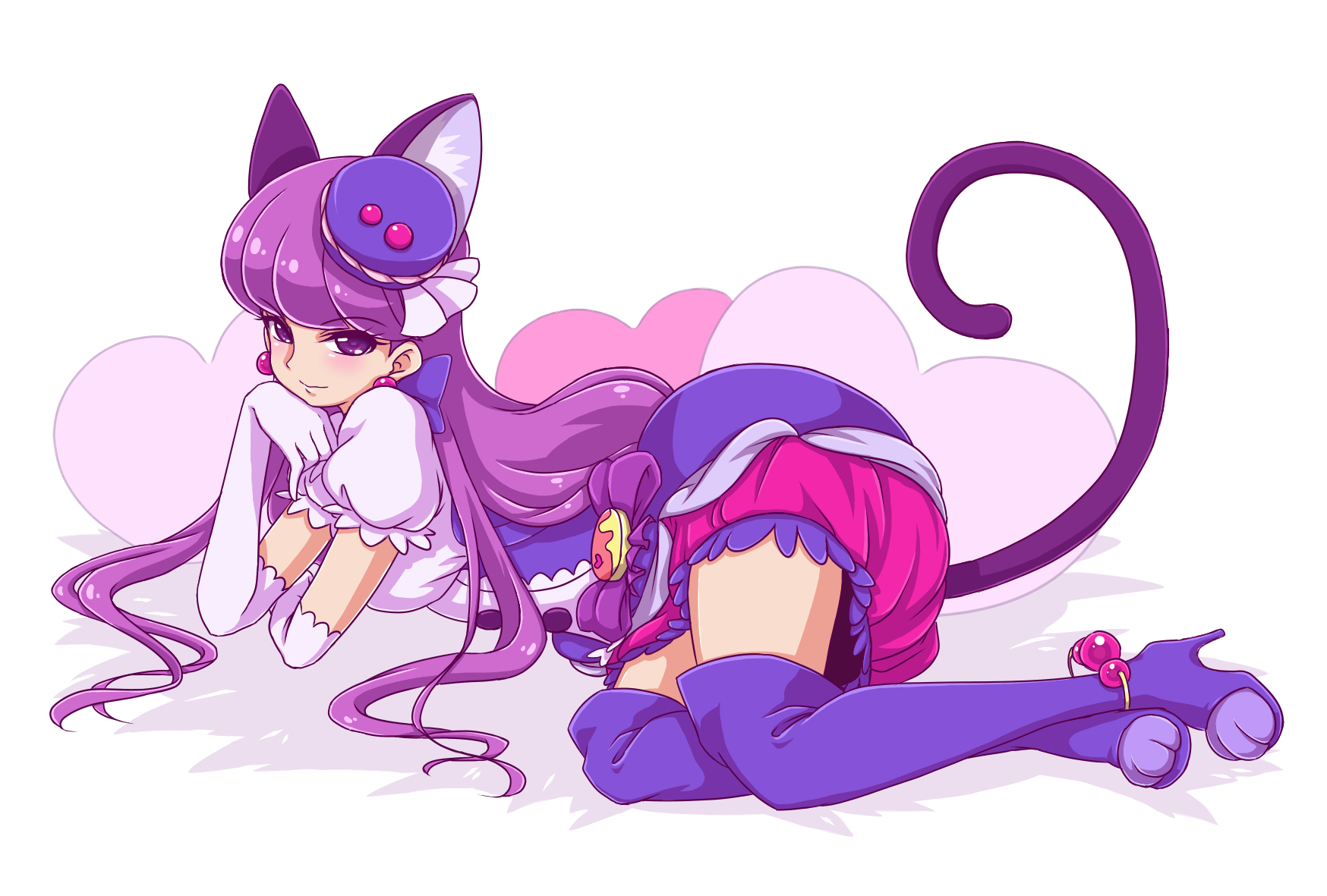 Precure Pretty Cure Thigh Highs Dress Anime Girls Cat Girl 1748x1181