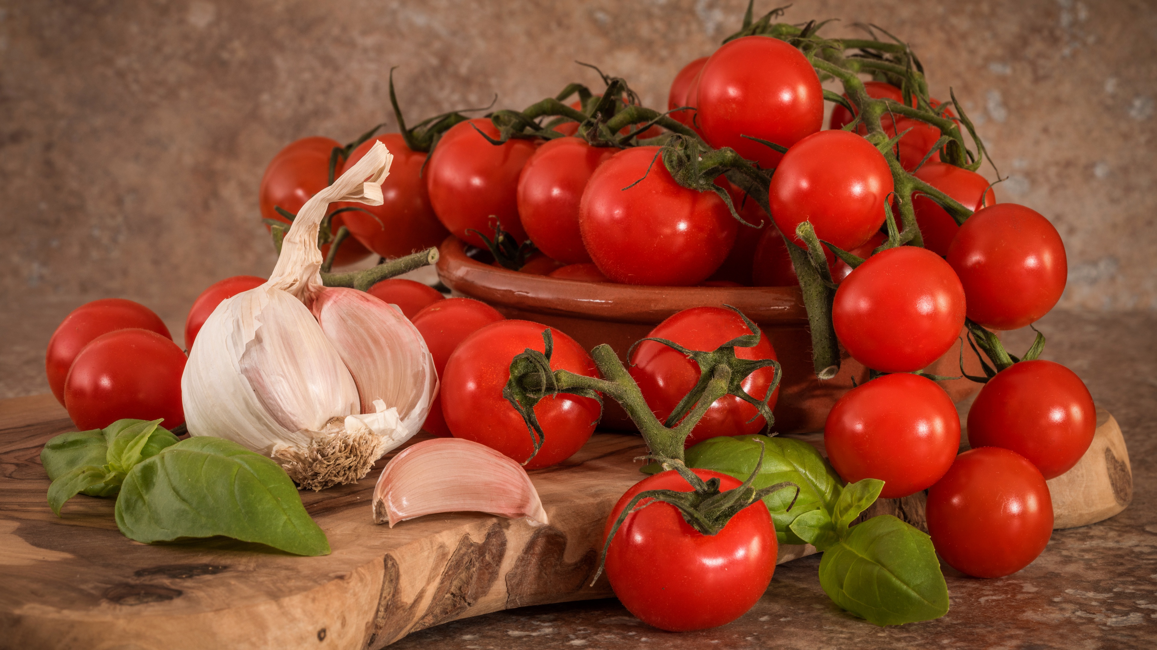 Garlic Tomato Vegetable 3840x2160