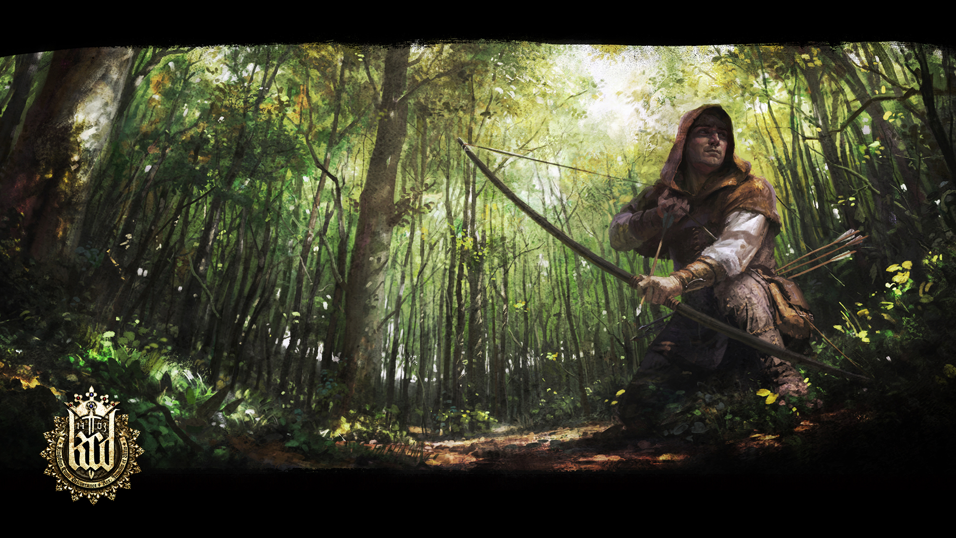 Kingdom Come Deliverance Artwork Knight Forest Bow And Arrow Archer Warrior 1920x1080