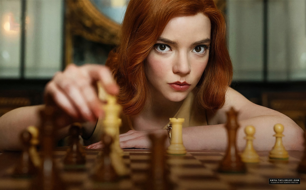 Anya Taylor Joy Women Actress Redhead Chess The Queens Gambit TV Series TV 1288x800