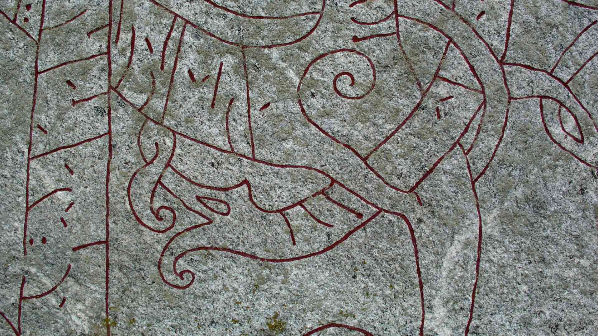 History Historic Viking Medieval Runestone Sweden Halsingtuna 1920x1080