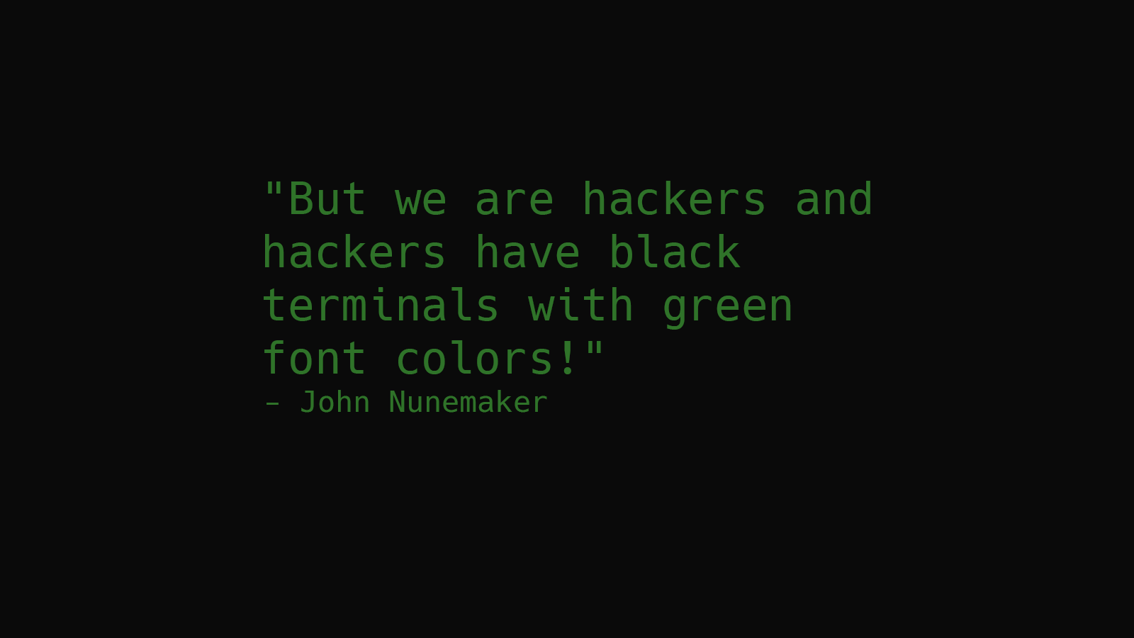 Terminals Hackers Hackerman Green Minimalism Text Humor Quote 1600x900