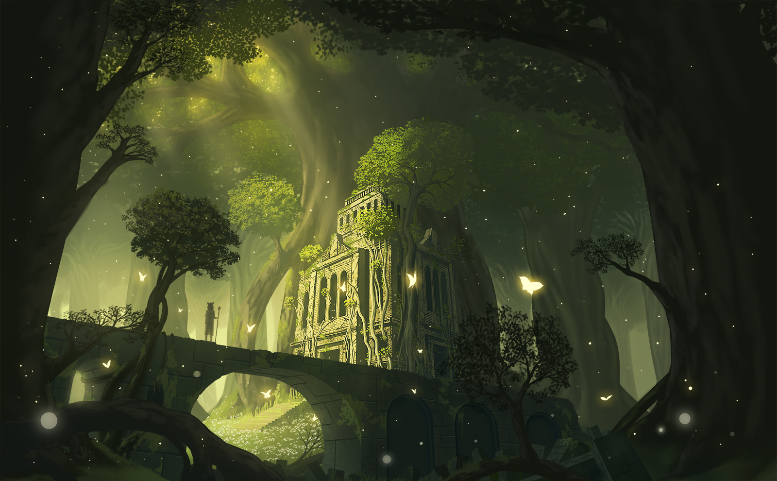 Firefly Forest Ruin 1600x990