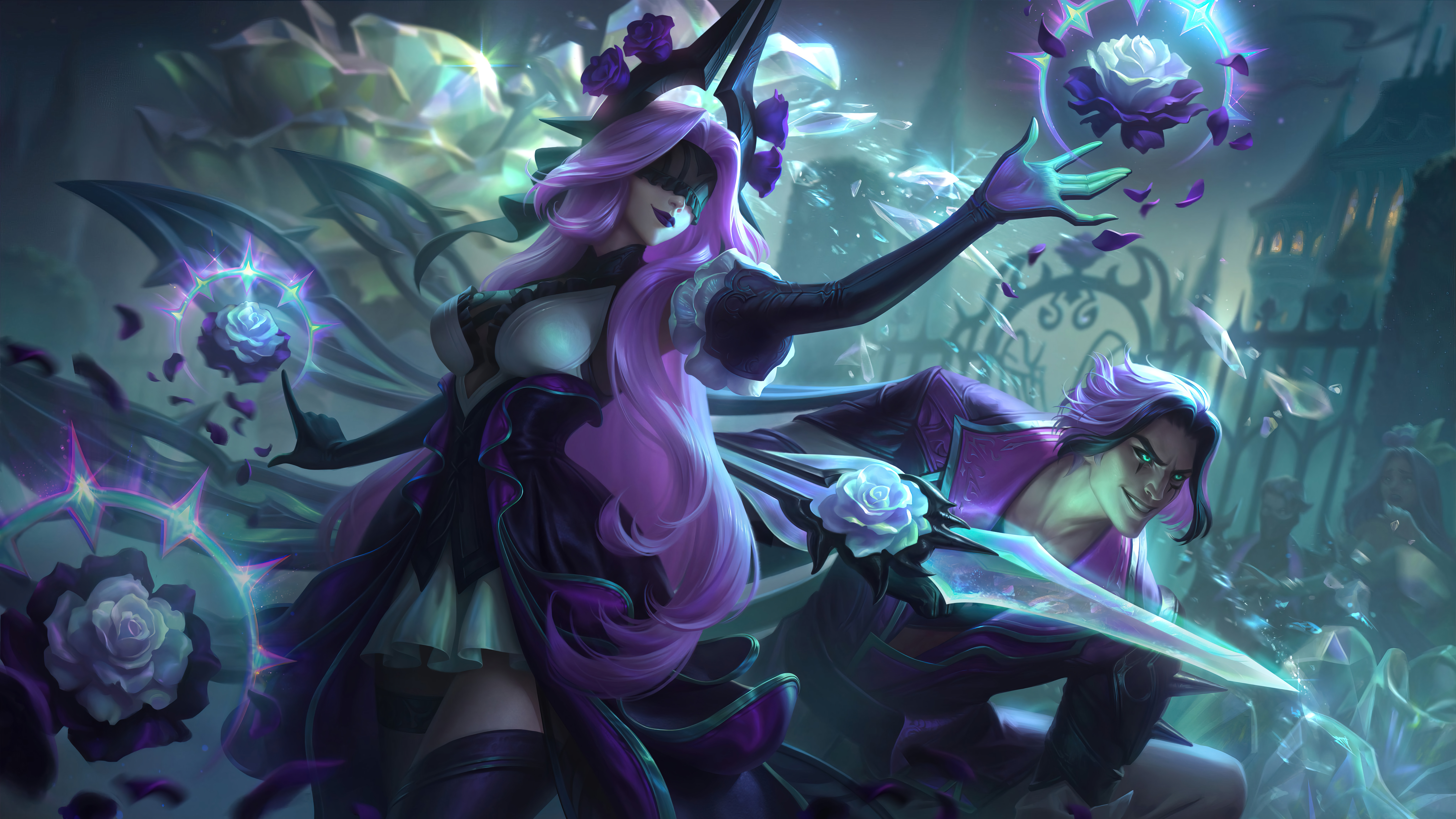 Withered Rose Rose League Of Legends Riot Games Talon League Of Legends Talon Syndra Syndra League O 7680x4320
