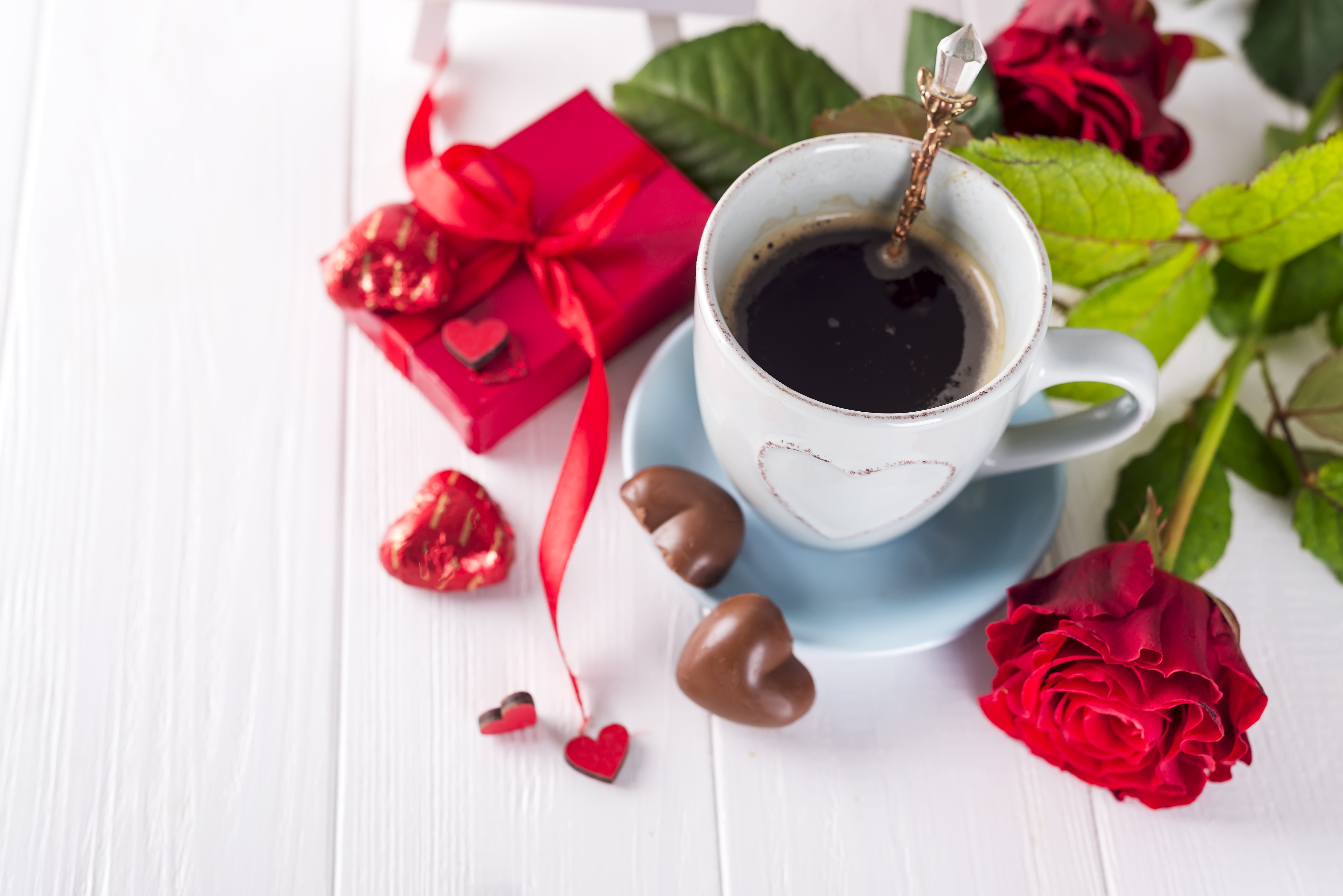 Chocolate Coffee Cup Gift Still Life 6016x4016