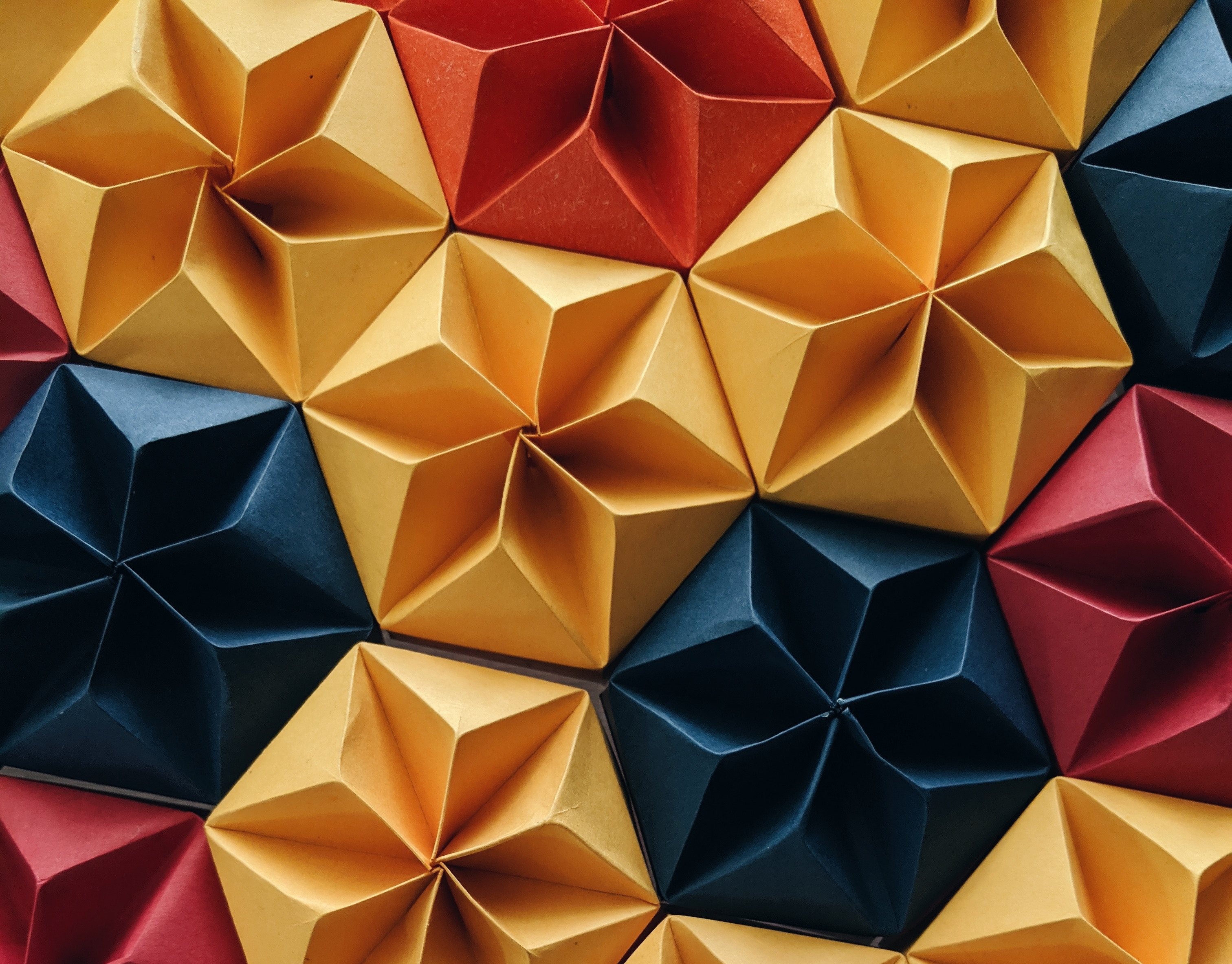 Origami Pattern Shapes Triangle 3024x2367