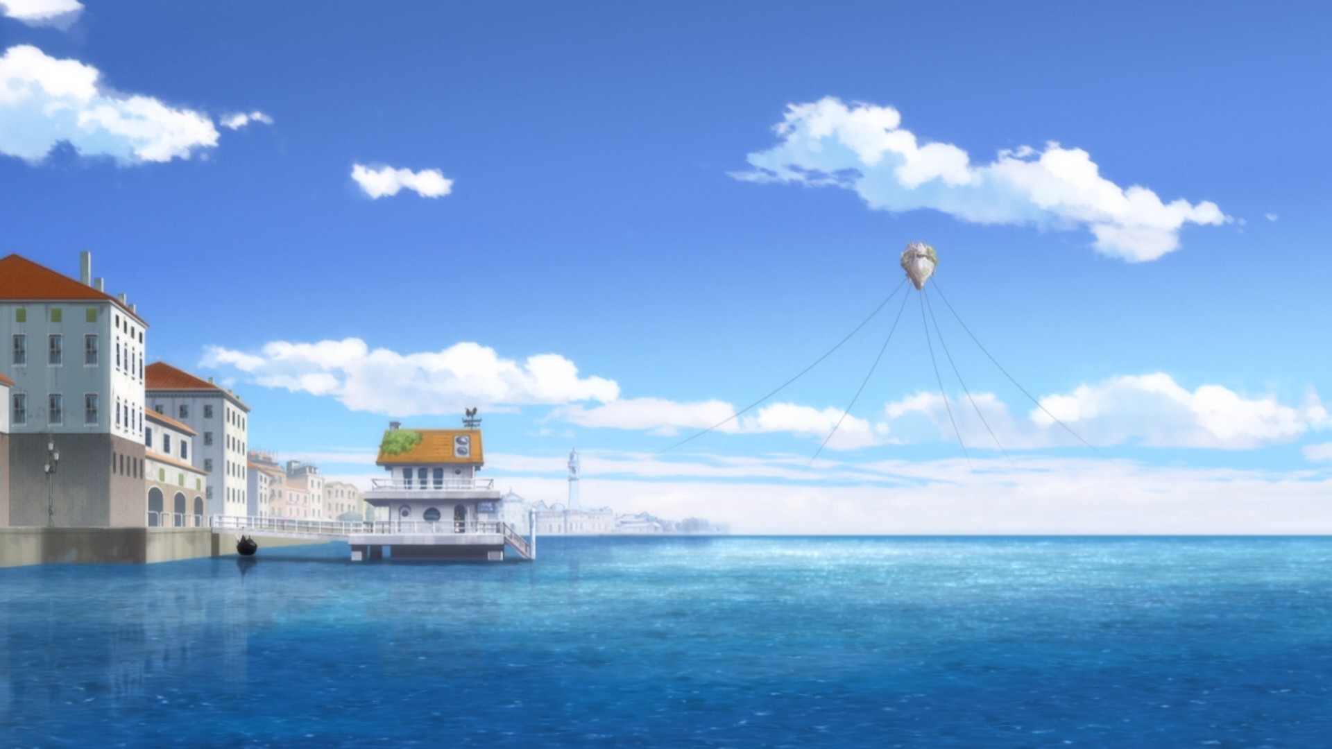 Anime Aria Sea Sky 1920x1080