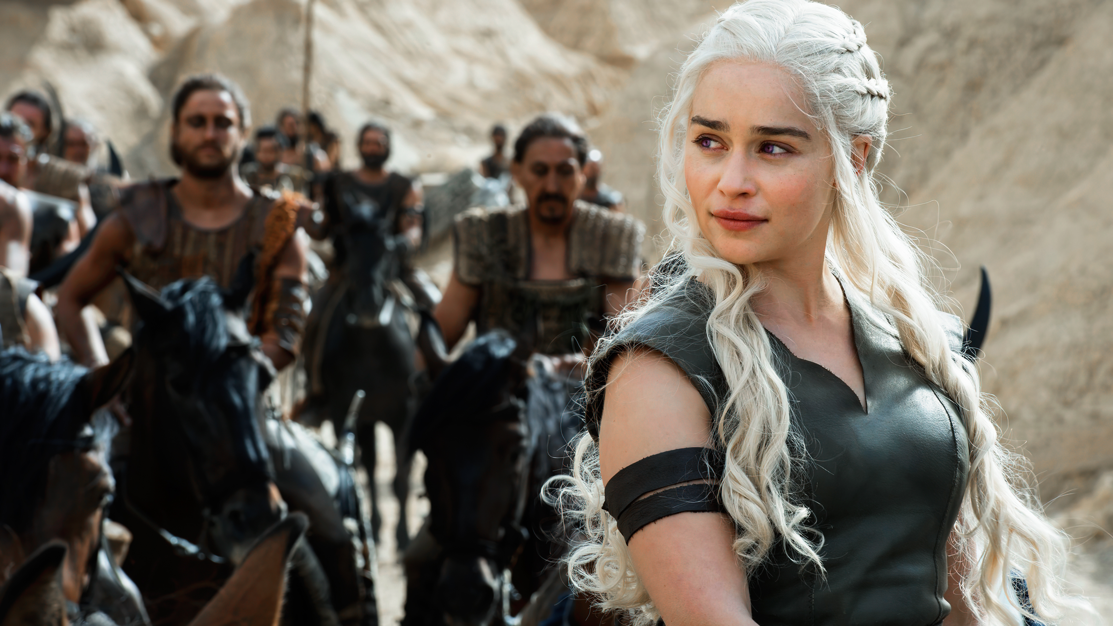 Daenerys Targaryen Game Of Thrones Emilia Clarke House Targaryen Women Actress TV Series Blonde 3840x2160