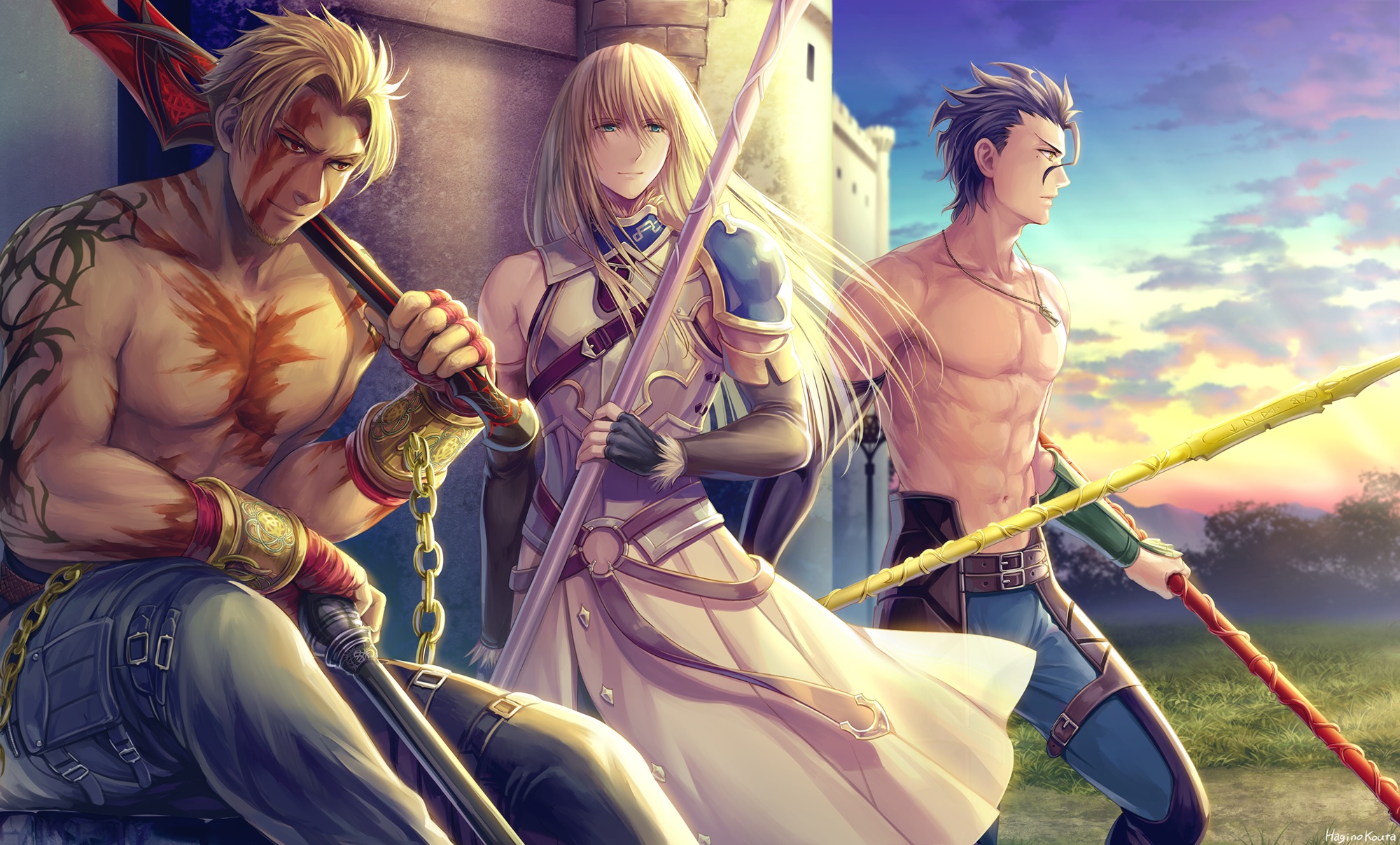 Beowulf Fate Grand Order Berserker Fate Grand Order Diarmuid Ua Duibhne Fionn Mac Cumhaill Lancer Fa 2000x1207