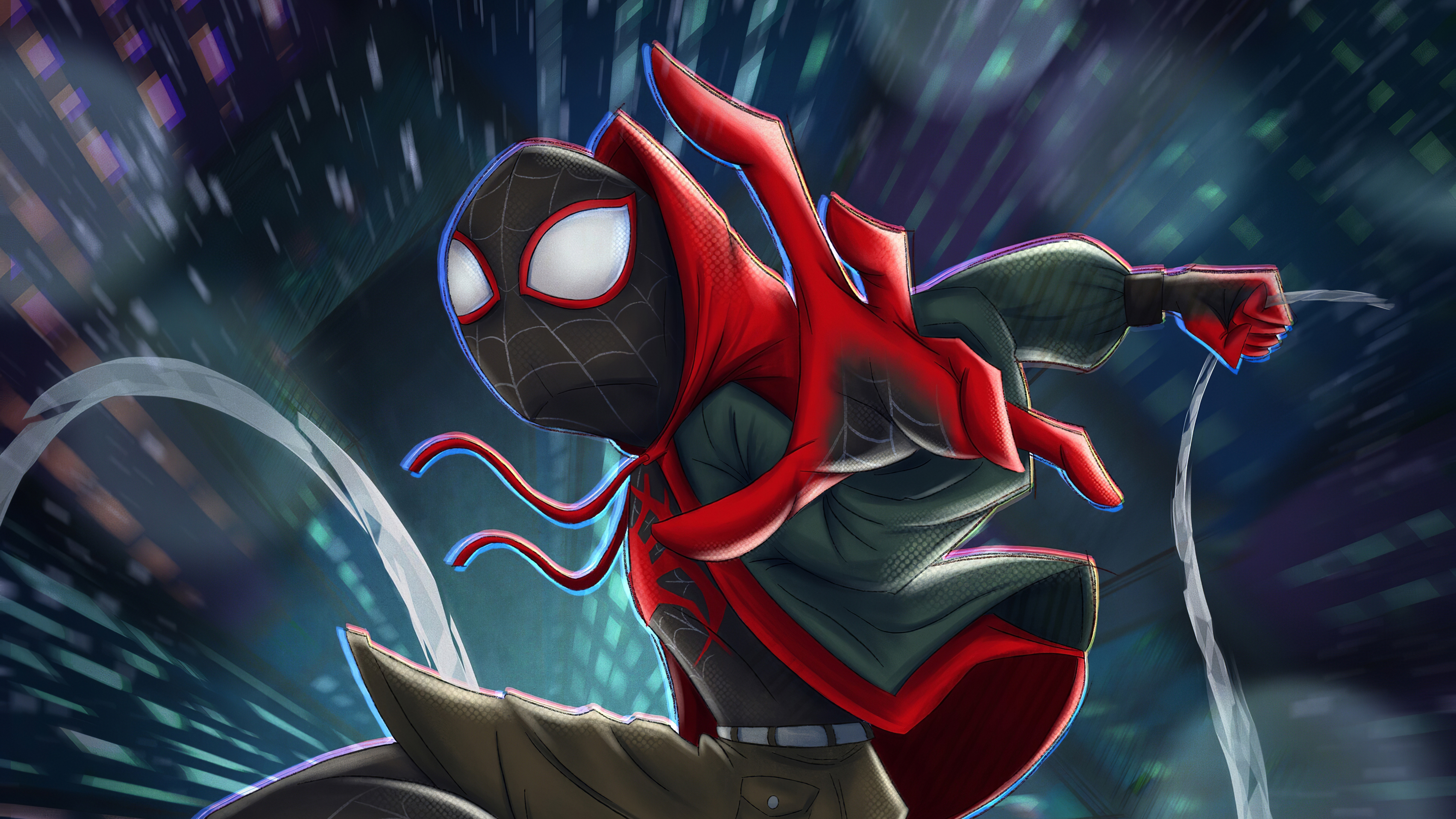 Marvel Comics Miles Morales Spider Man Spider Man Into The Spider Verse  Wallpaper - Resolution:3840x2160 - ID:1101294 