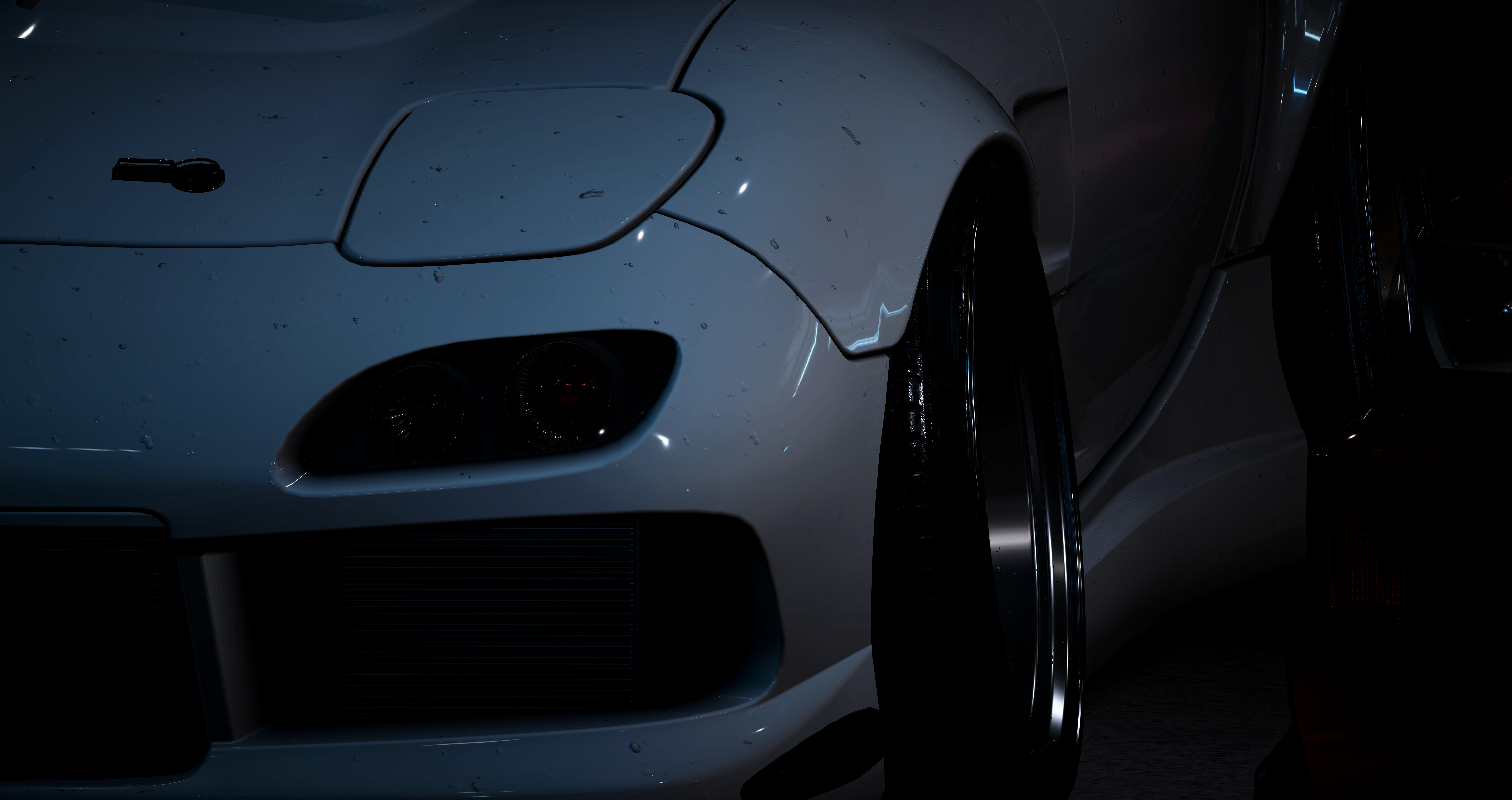 Rx7 Mazda RX 7 Mazda White Car Need For Speed NFS 2015 Vehicle Video Games 9556x5056