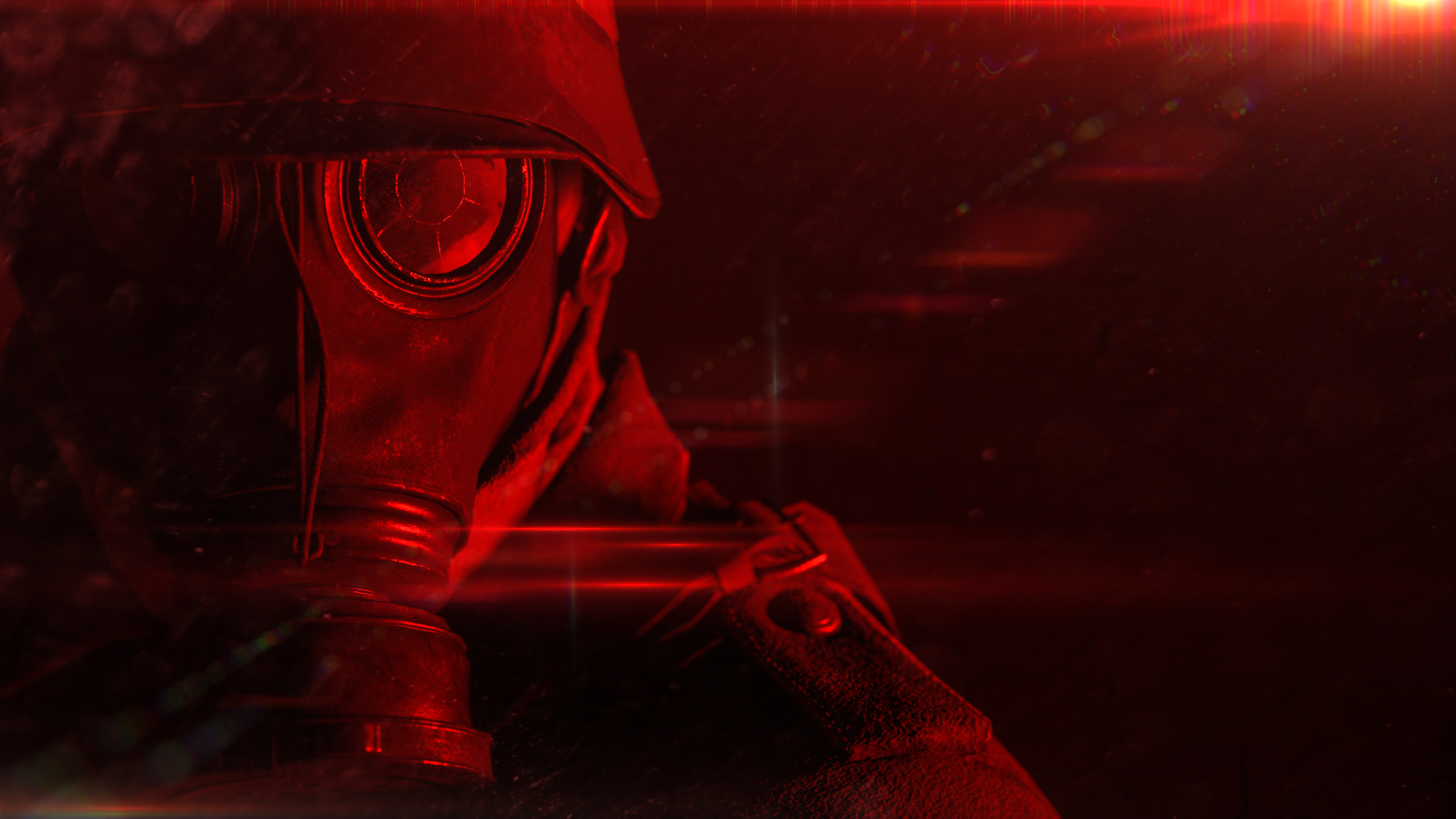 Battlefield 1 Gas Mask Soldier 2560x1440