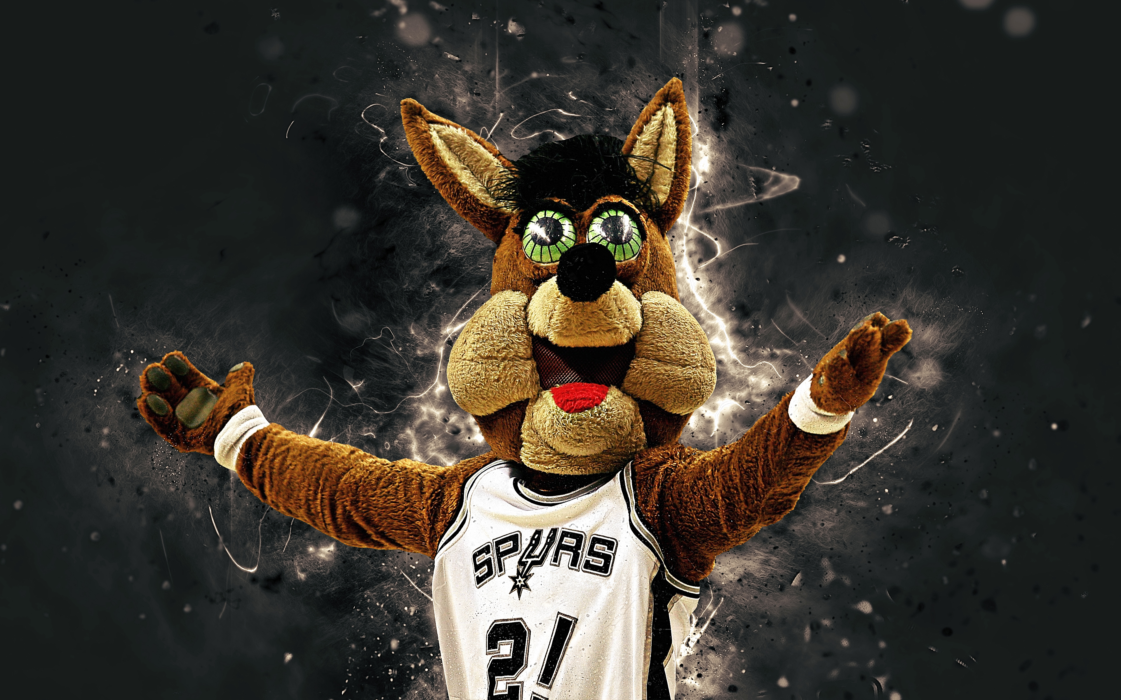 Basketball Mascot Nba San Antonio Spurs 3840x2400