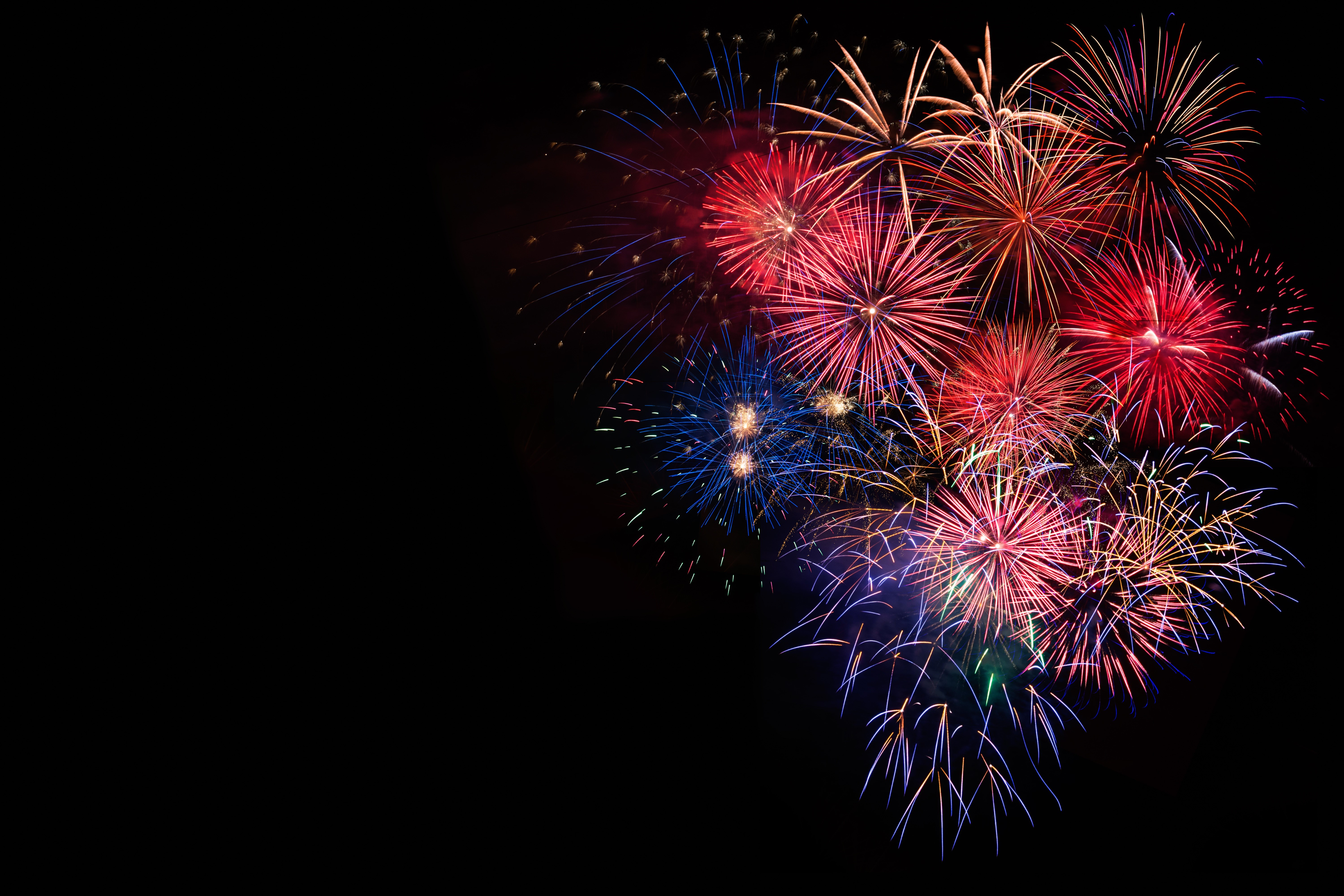 Colorful Colors Fireworks 6000x4000