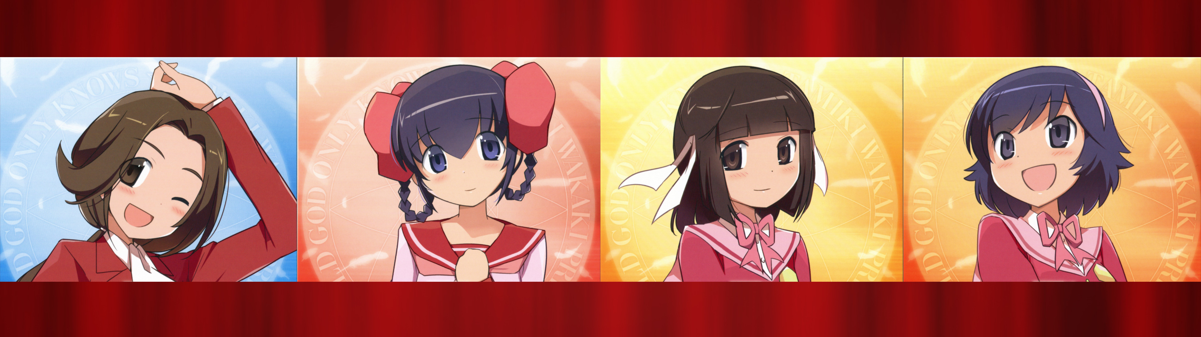 Anime The World God Only Knows 3840x1080