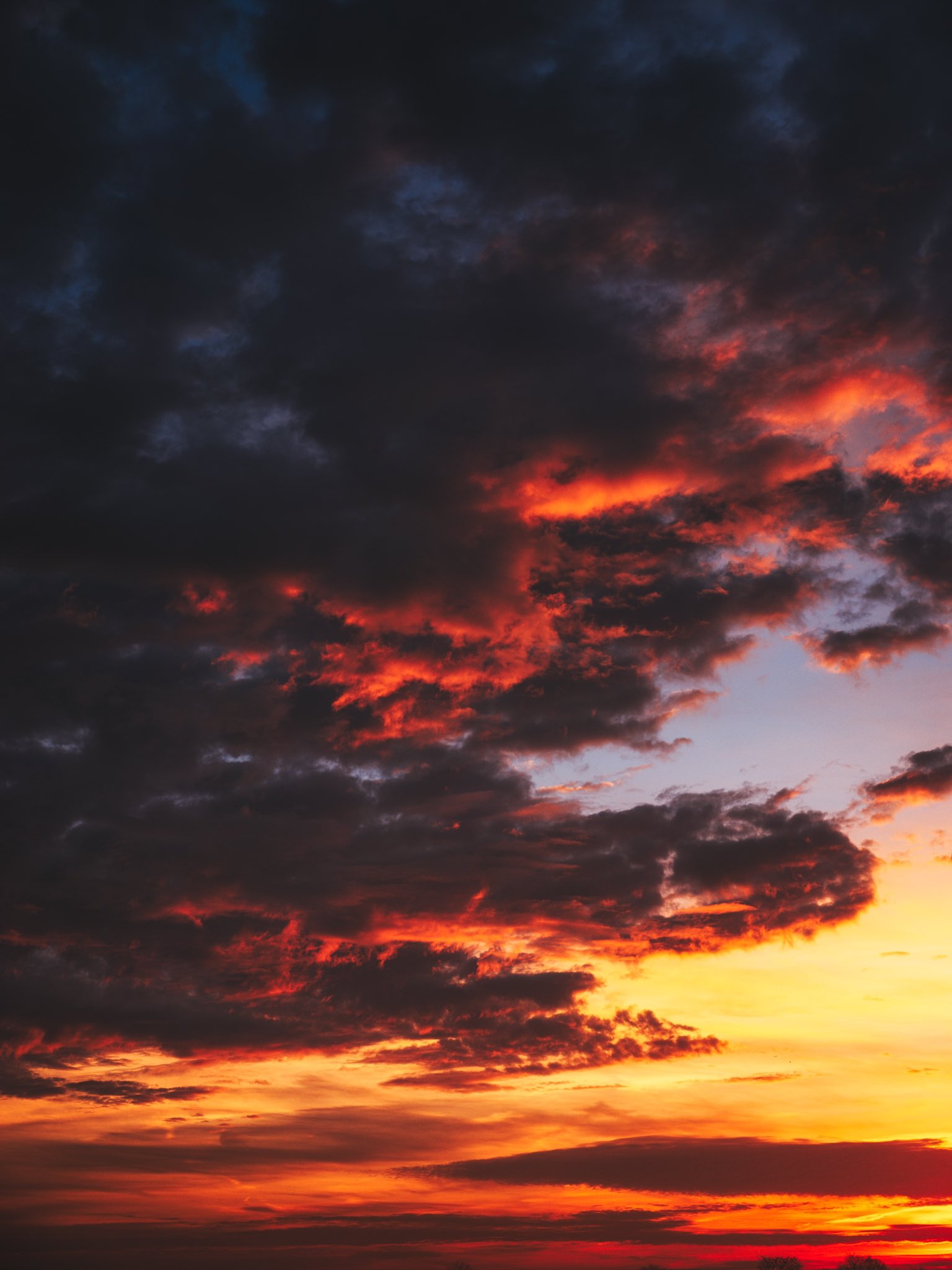 Nature Landscape Clouds Sunset Sky Portrait Display 1536x2048