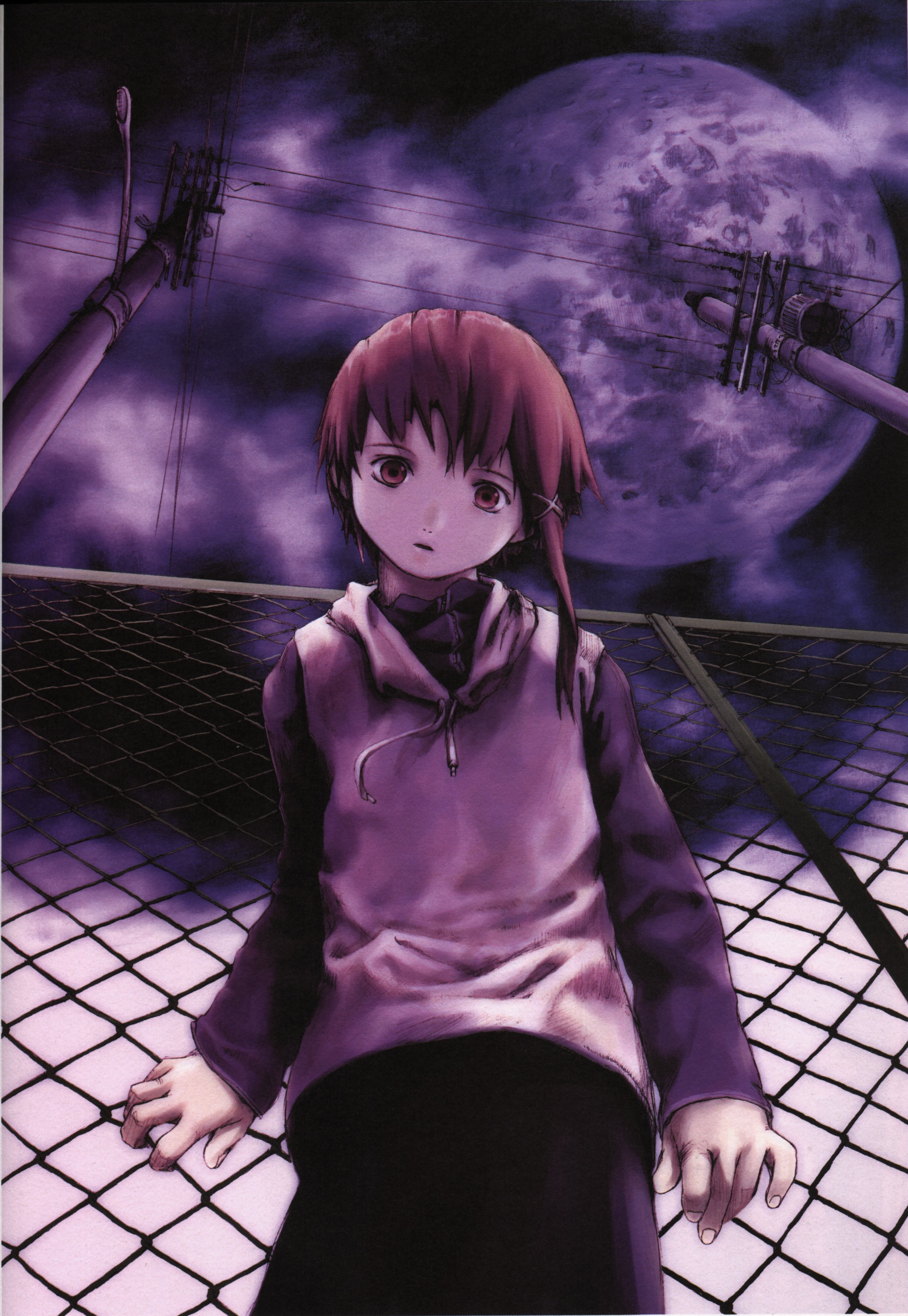 Serial Experiments Lain Lain Iwakura Anime Anime Girls Loneliness 2295x3327