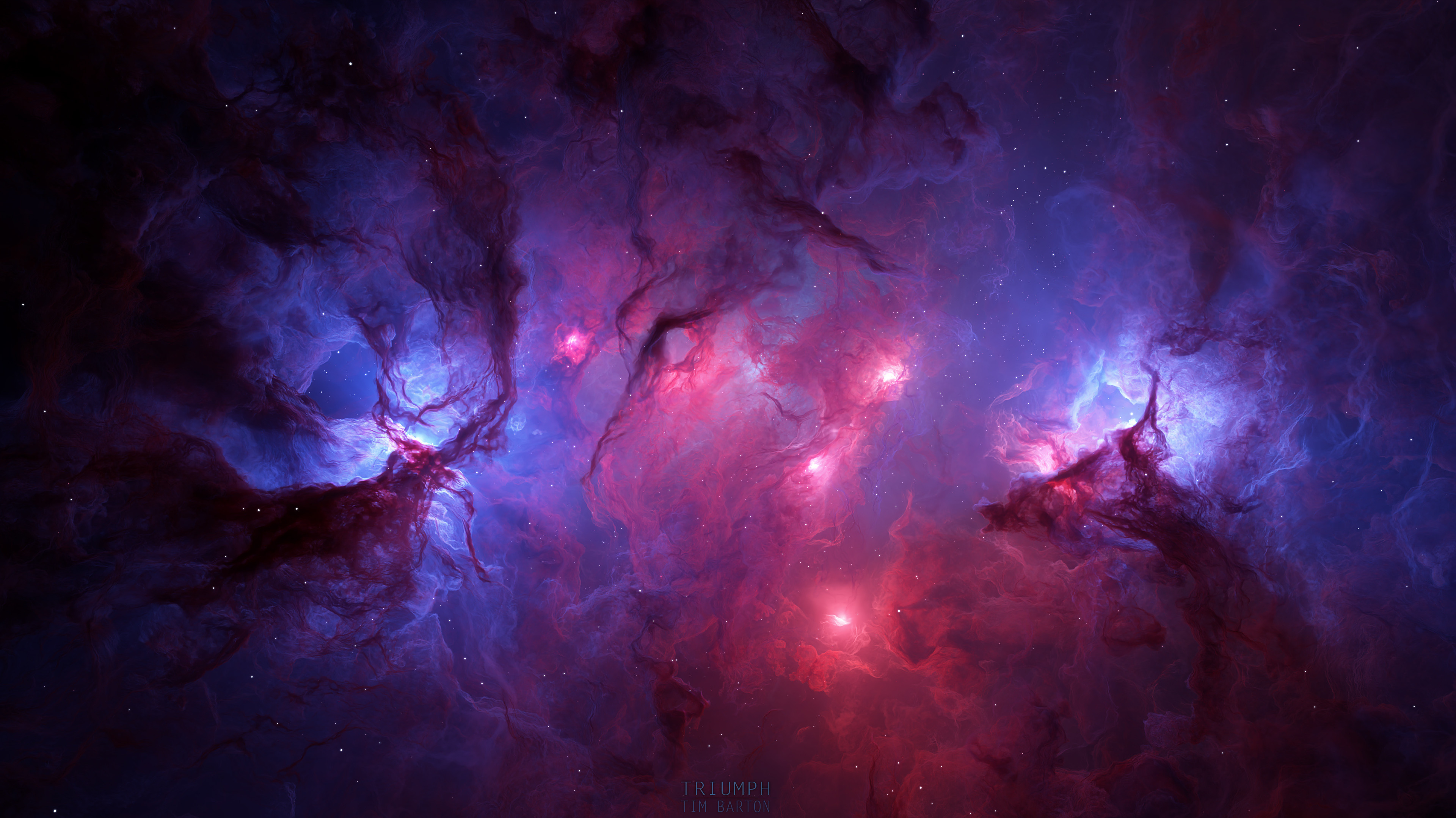 ArtStation Digital Art Tim Barton Space Nebula 3840x2160