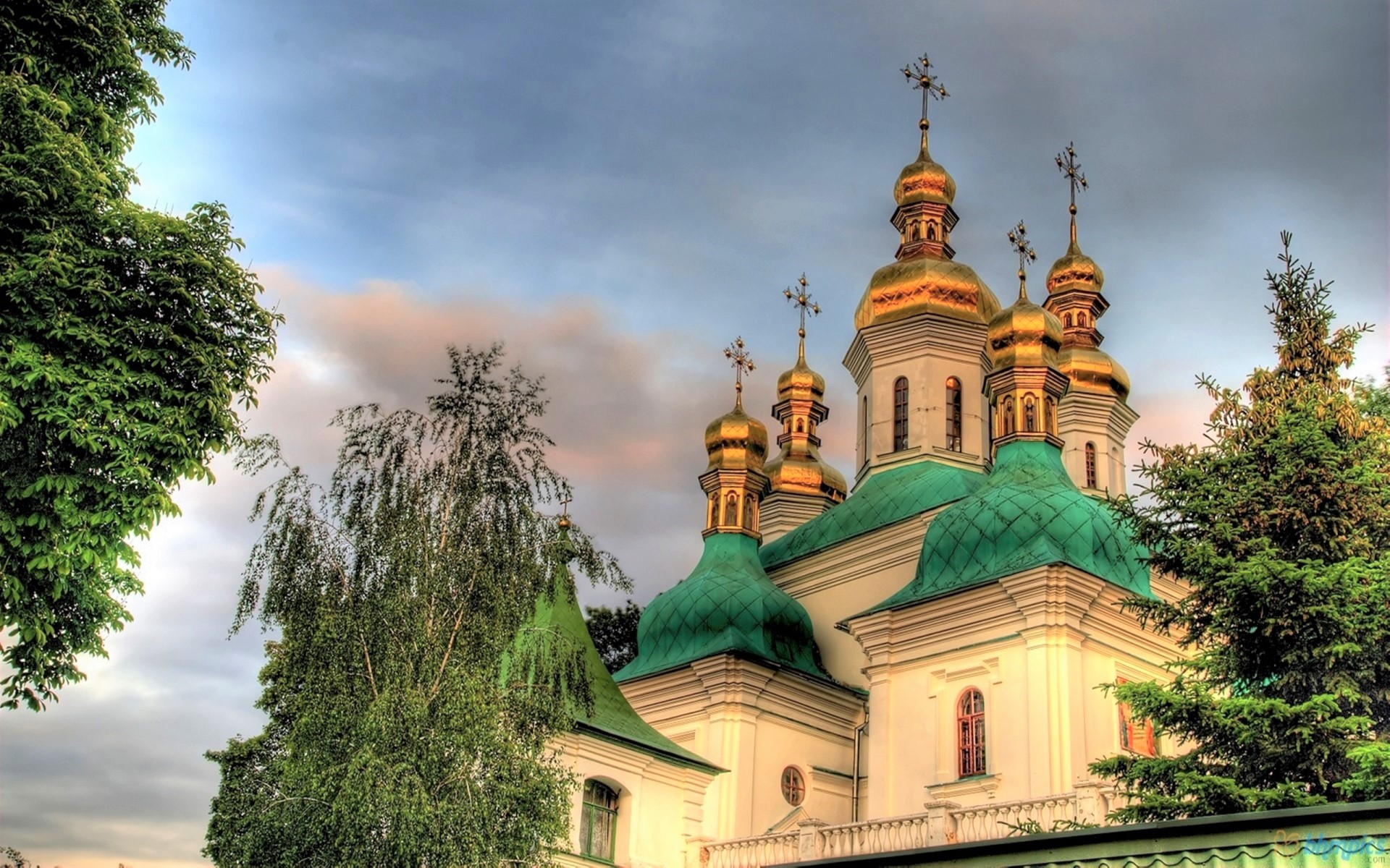 Cathedral Church Dome Religious Ukraine 1920x1200