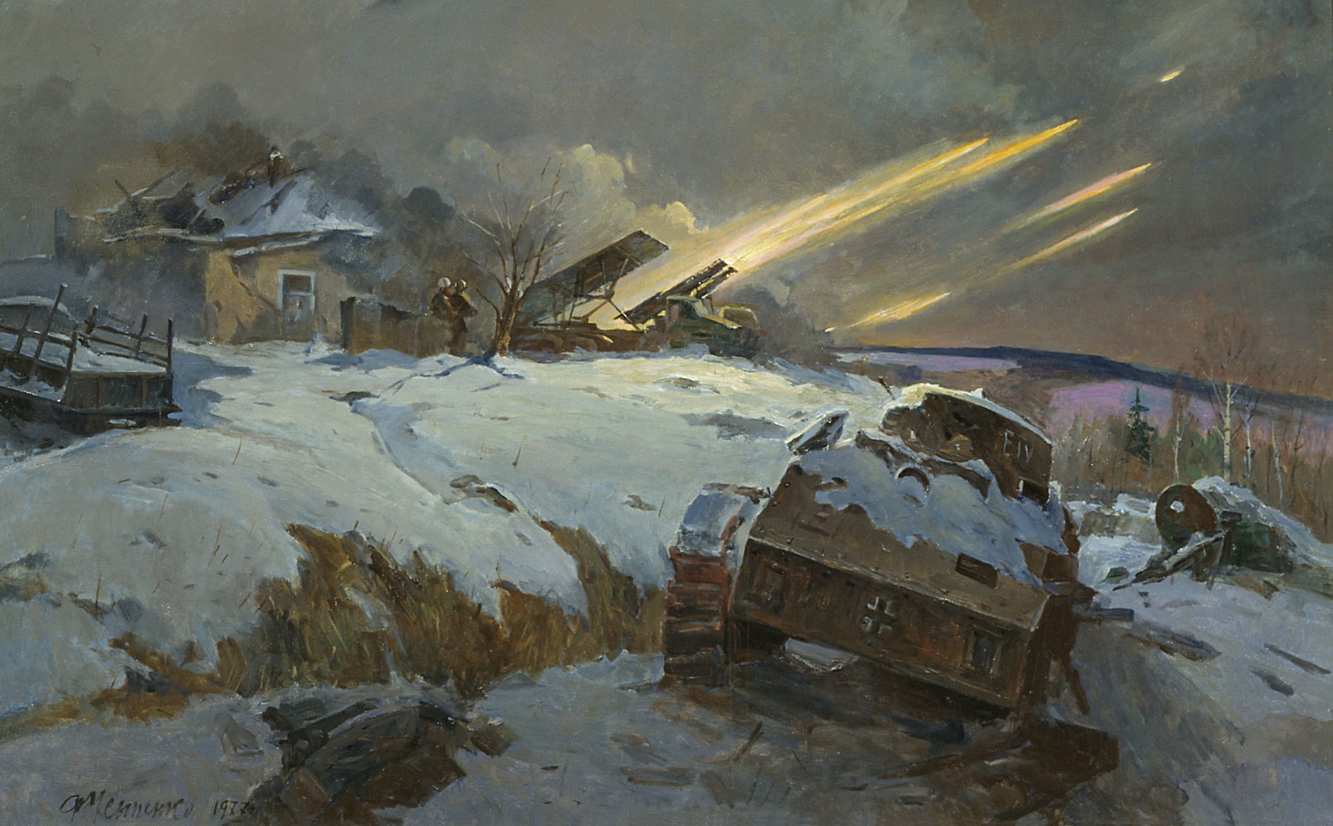 Red Army Stalingrad World War Ii War Military Winter Cold Ice Snow Artwork Military Vehicle Vehicle  1920x1191