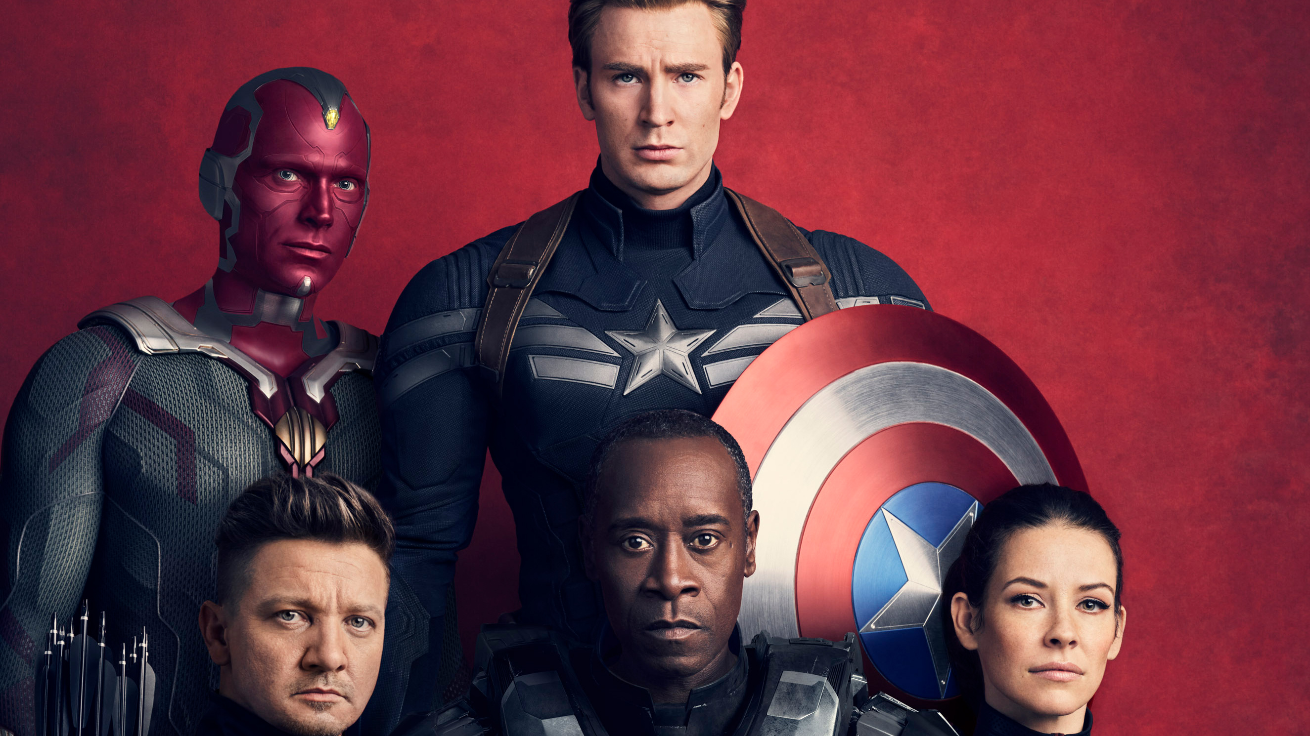 Avengers Avengers Infinity War Captain America Chris Evans Clint Barton Don Cheadle Evangeline Lilly 2649x1490