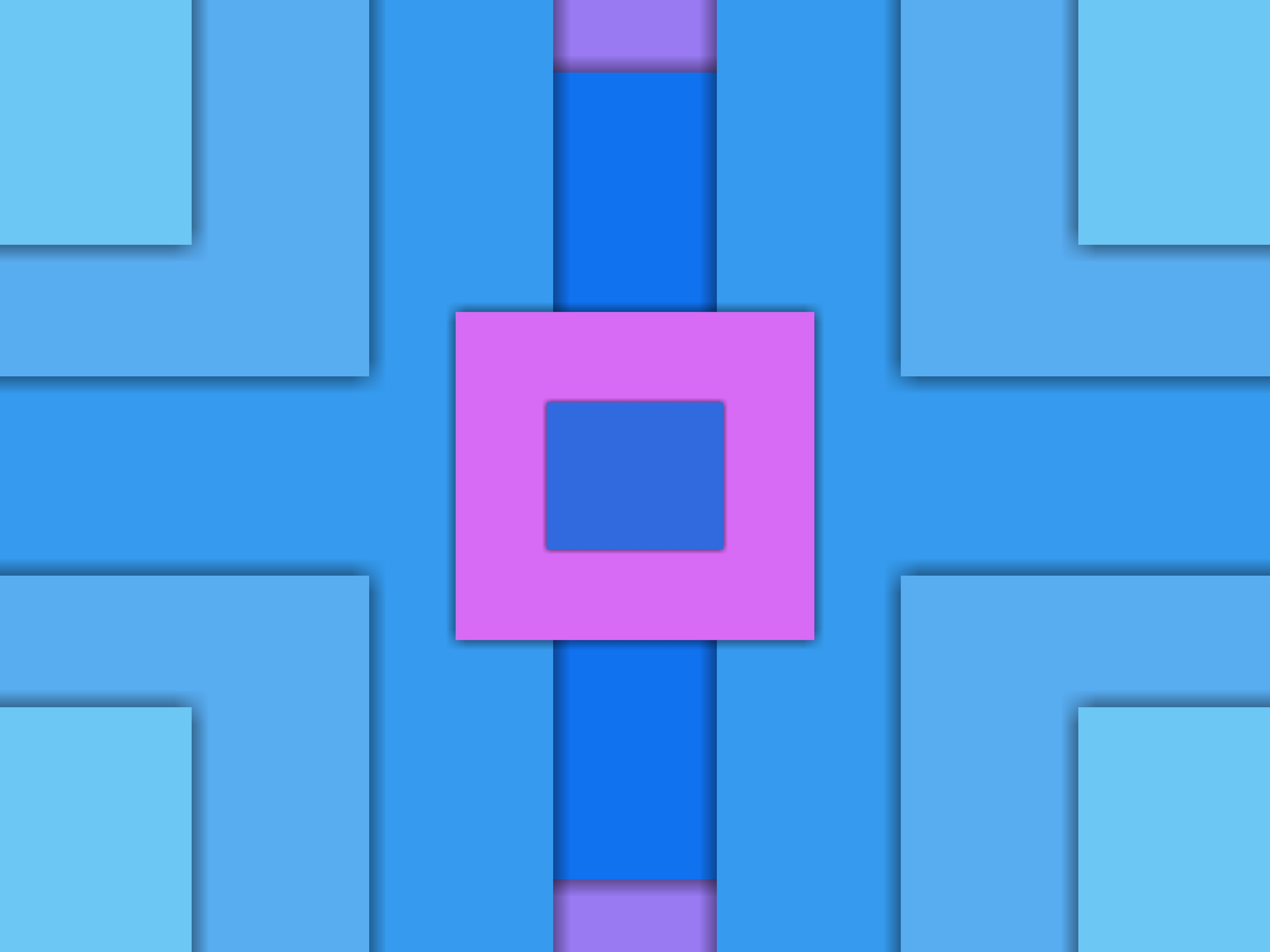 Artistic Blue Geometry Pink Square 4128x3096
