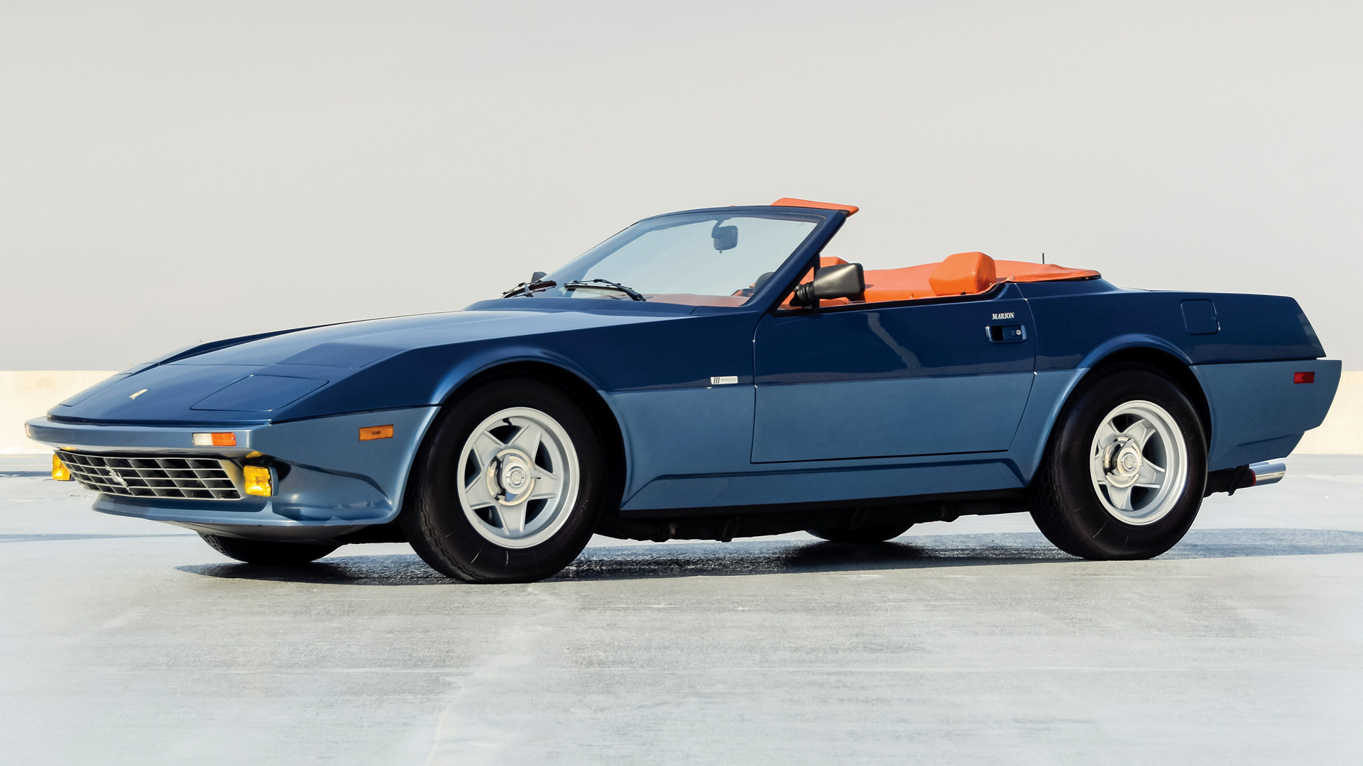 Blue Car Car Convertible Ferrari 365 Gtb 4 Nart Spider Grand Tourer Old Car Sport Car 1920x1080