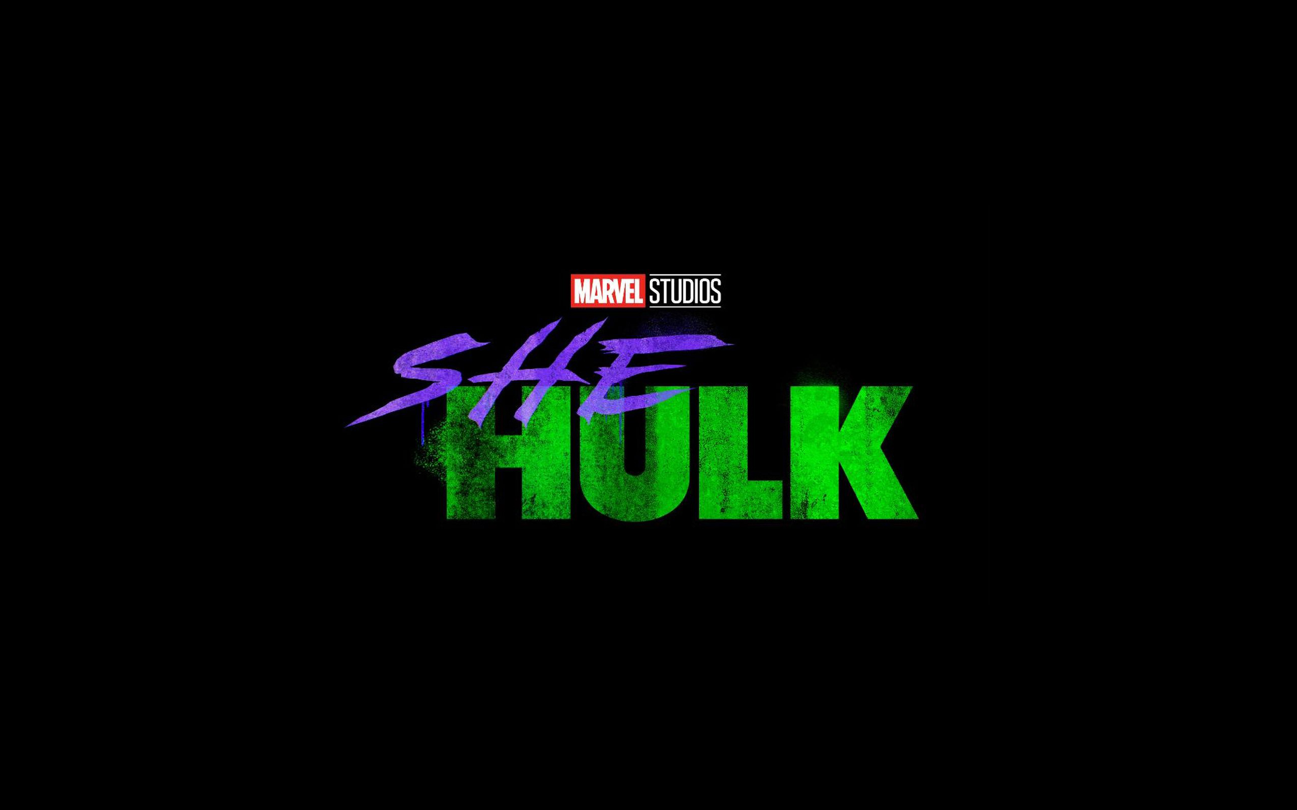 She Hulk Typography Black Background Marvel Comics 2560x1600