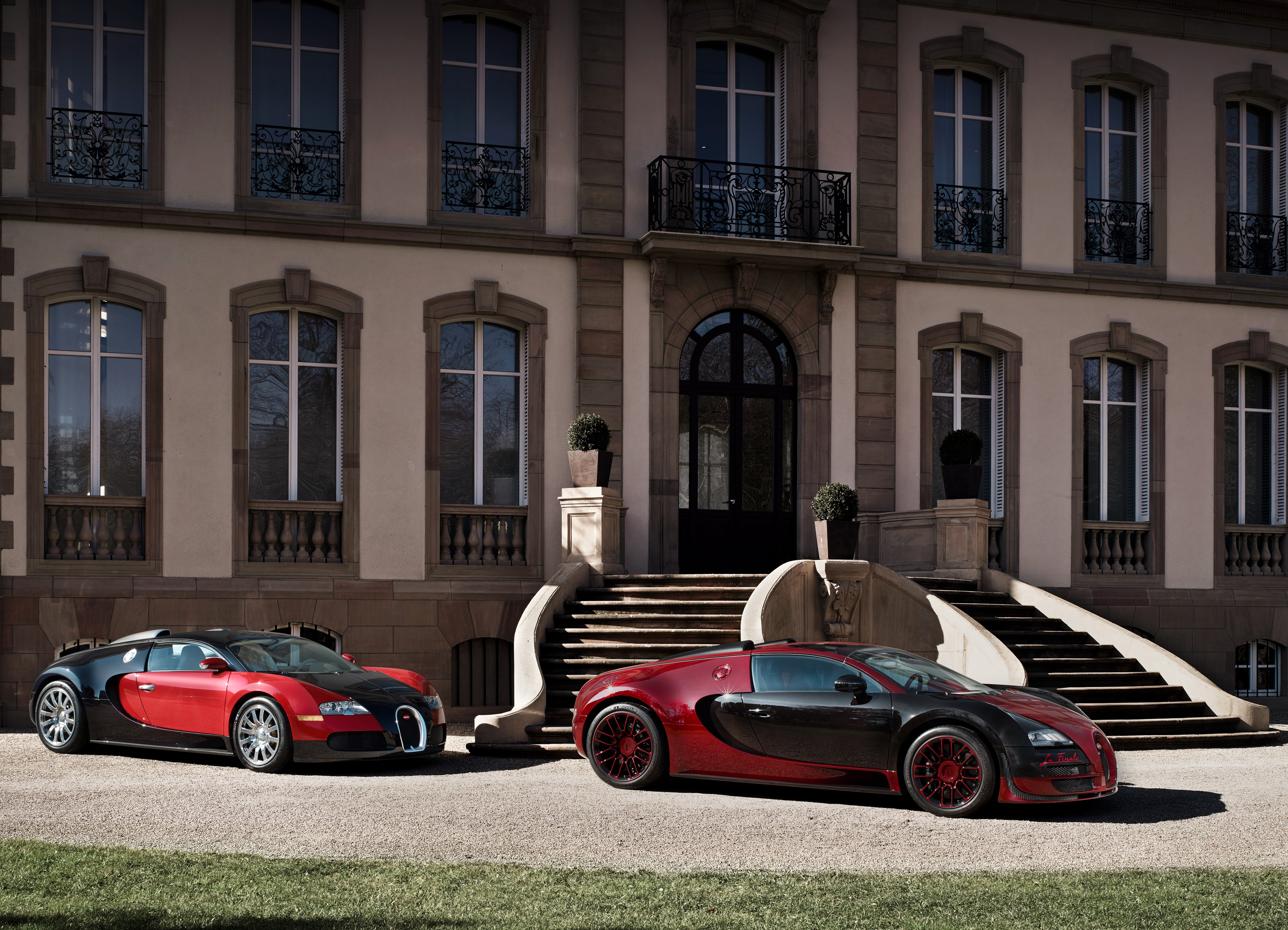 Black Car Bugatti Bugatti Veyron Car Red Car Sport Car Supercar Vehicle 4096x2958