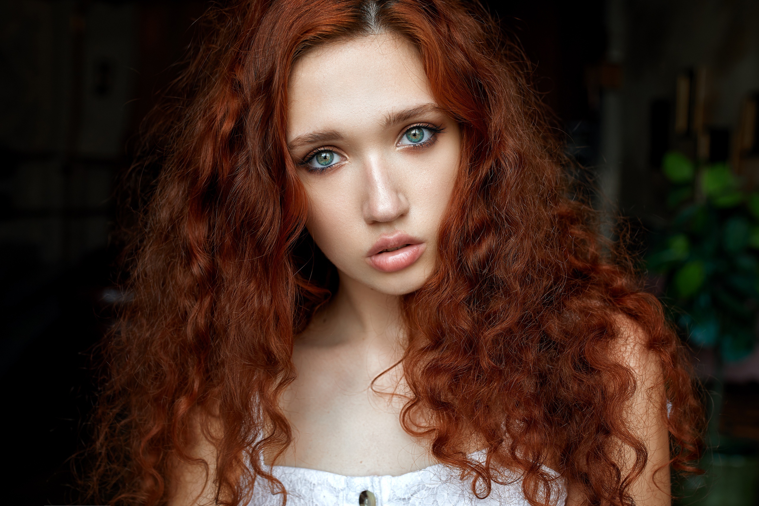 Blue Eyes Face Girl Model Redhead Woman Wallpaper Resolution