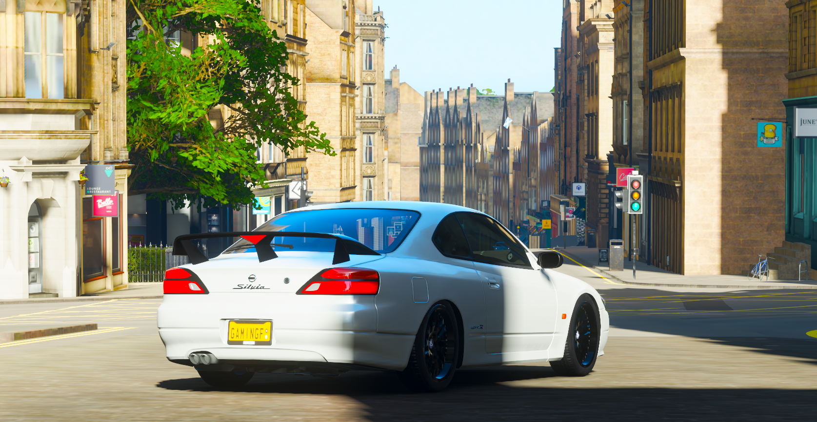 Forza Forza Horizon 4 Silvia Nissan Silvia Nissan Car White Cars Video Games 1675x866