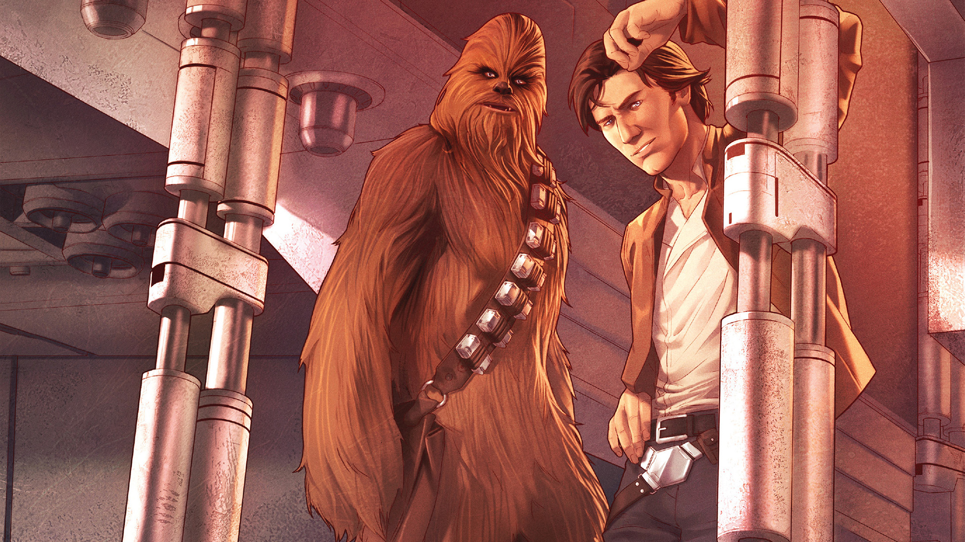 Chewbacca Han Solo Marvel Comics Star Wars 1920x1080